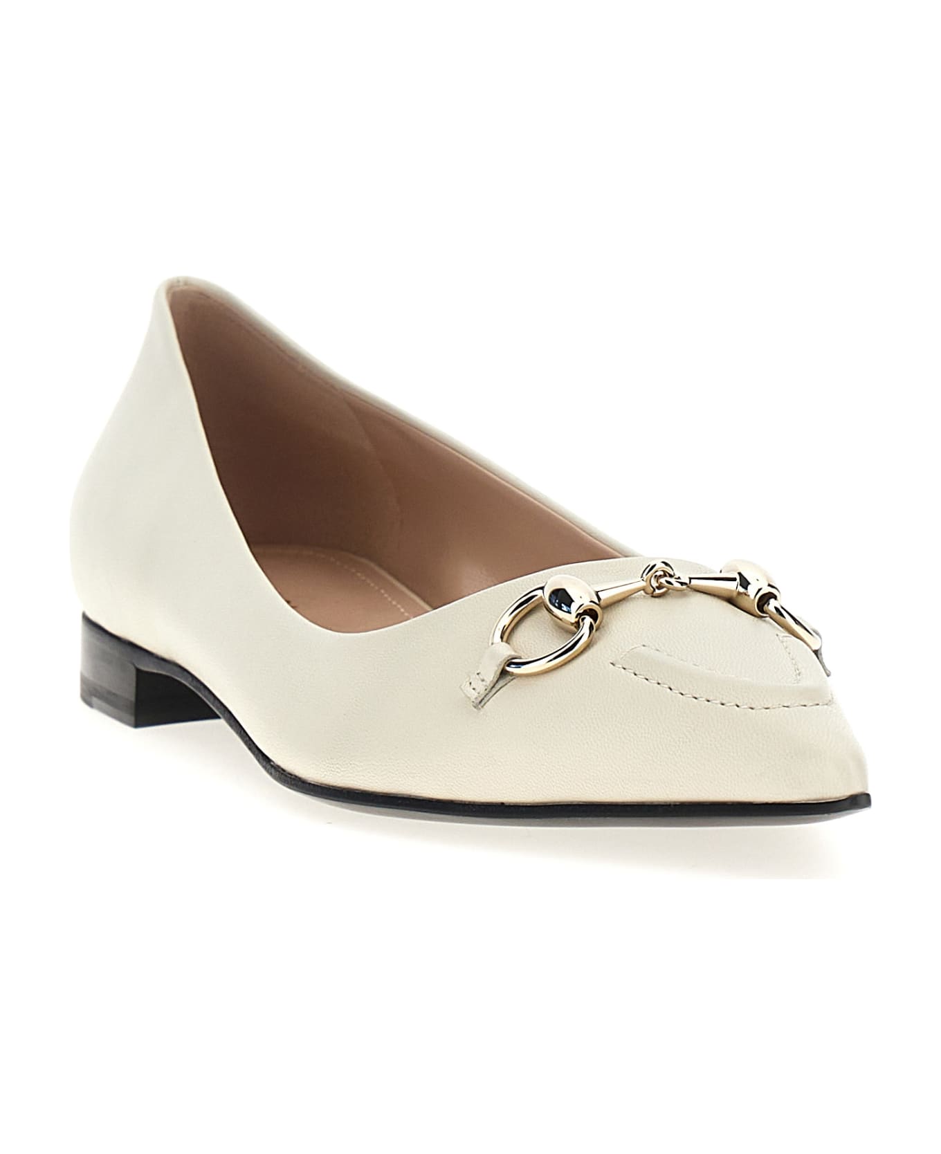 Gucci 'morsetto' Ballet Flats - White