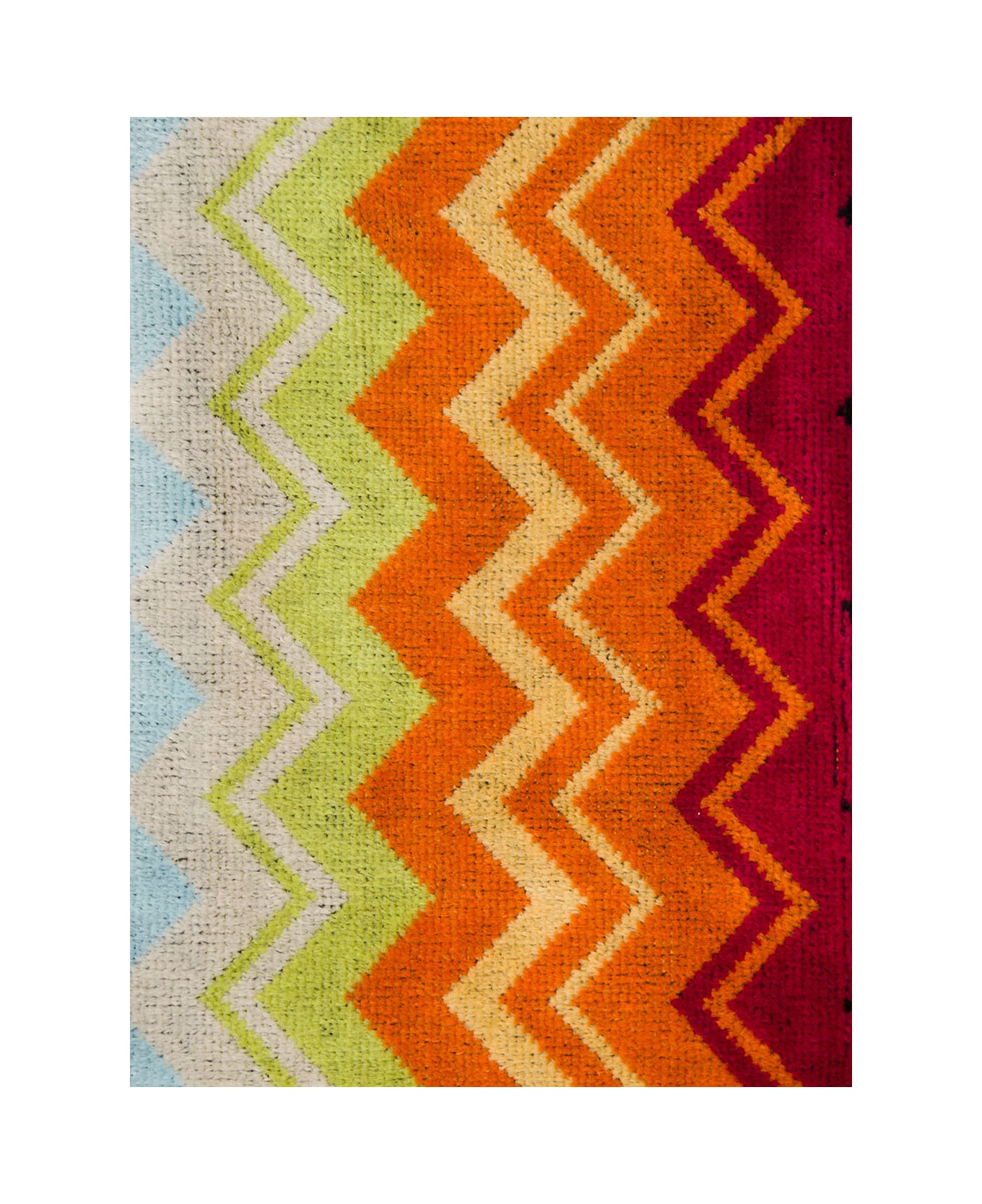 Missoni Giacomo Set Of Two Multicolor Zig Zag Cotton Towels Missoni Home - Multicolor