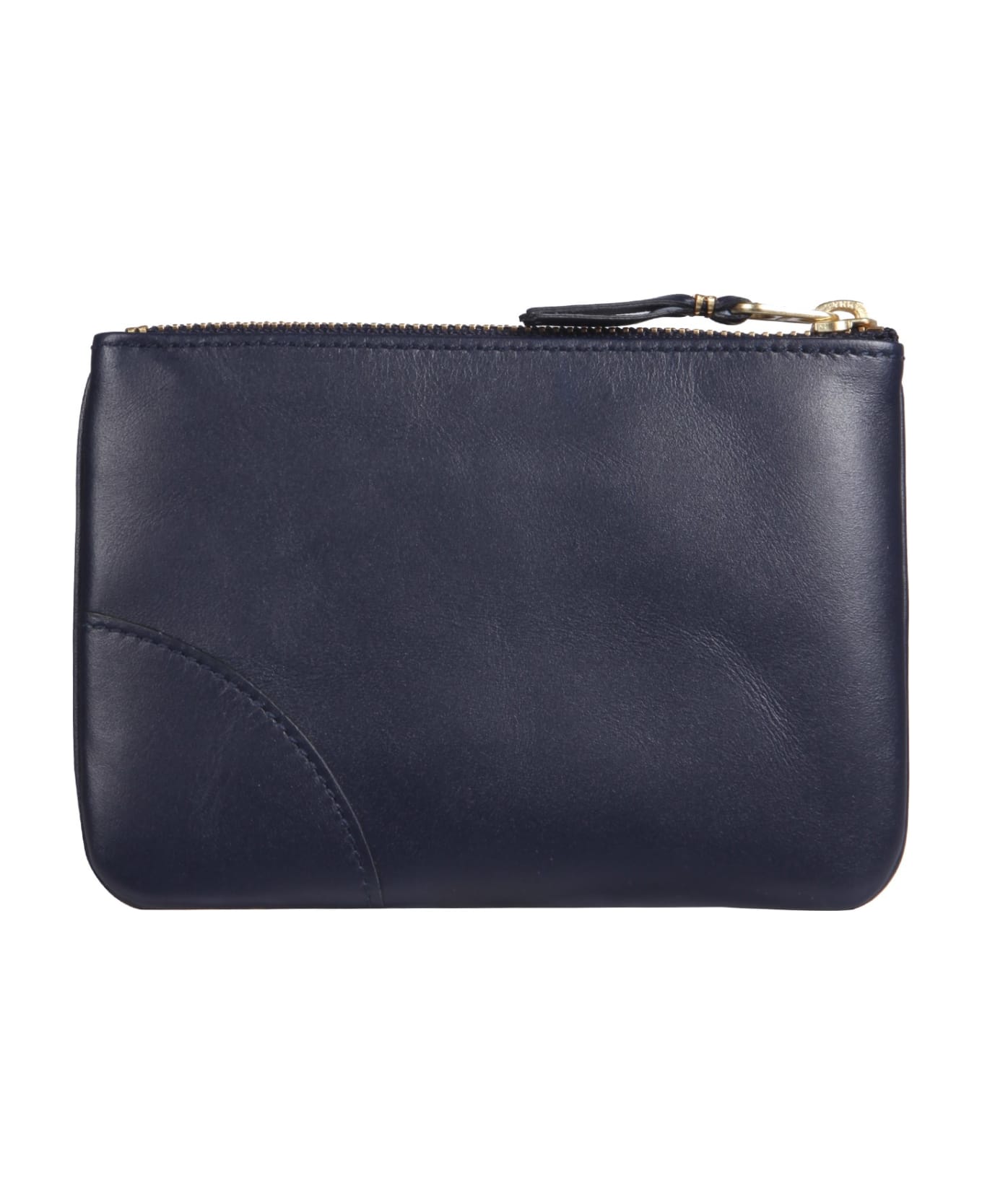 Comme des Garçons Wallet Small Clutch With Zipper - Navy