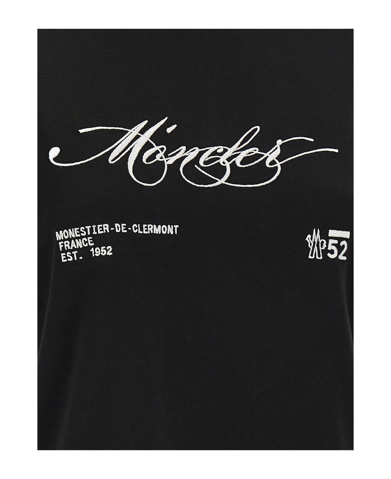 Moncler Embroidery T-shirt - White/Black
