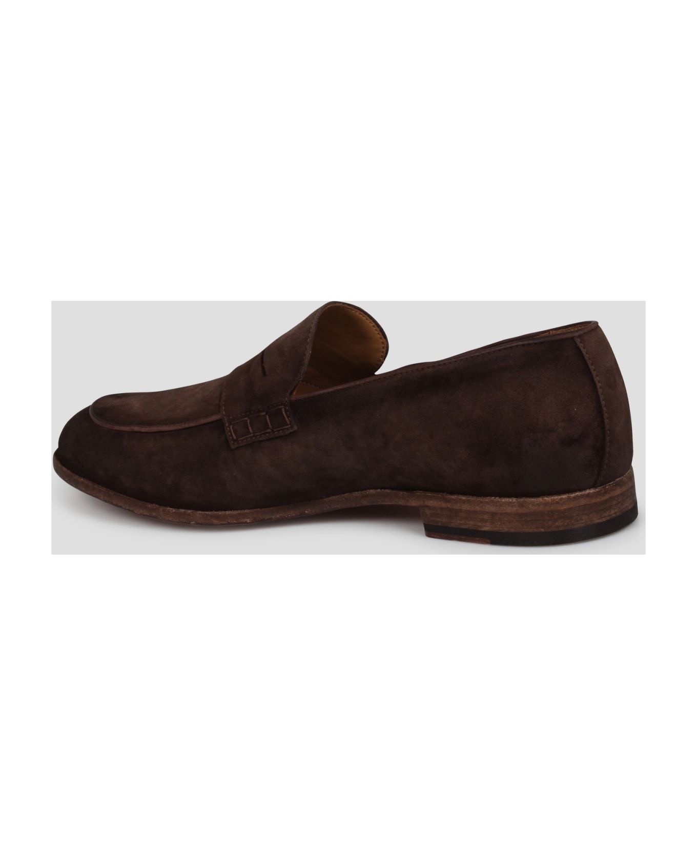 Corvari Brushed Suede Loafers - Brown