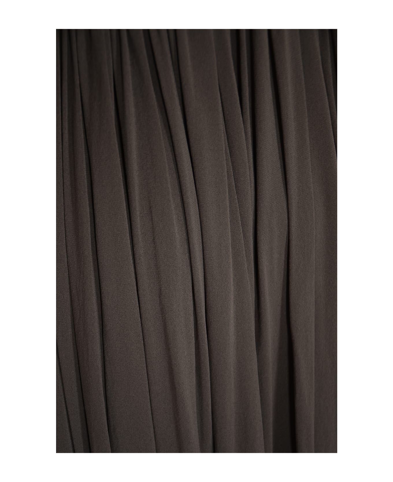 Philosophy di Lorenzo Serafini Lace-sleeved Pleated Wrap Dress - Grey