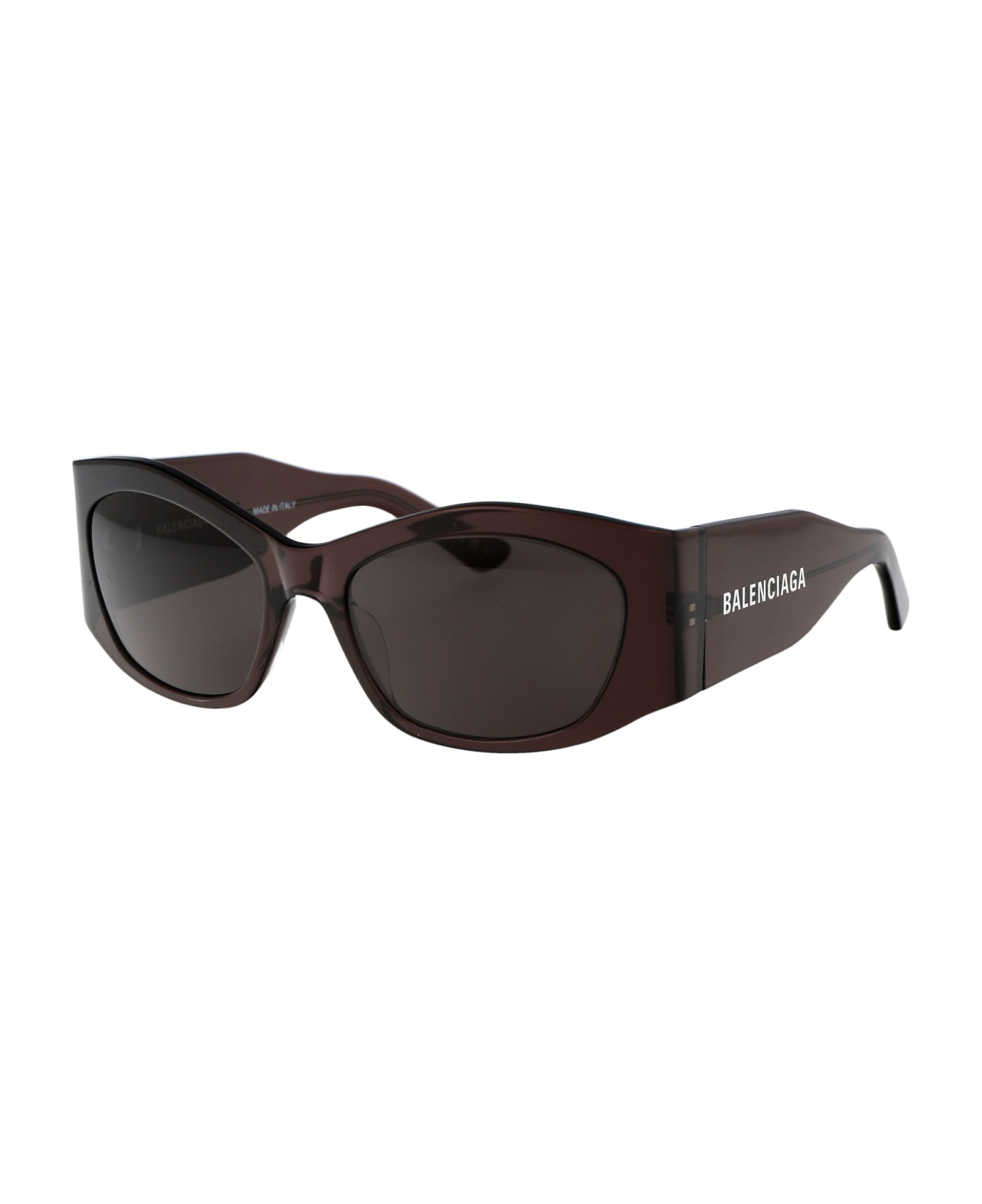 Balenciaga Eyewear Bb0329s Sunglasses - 004 BROWN BROWN GREY サングラス