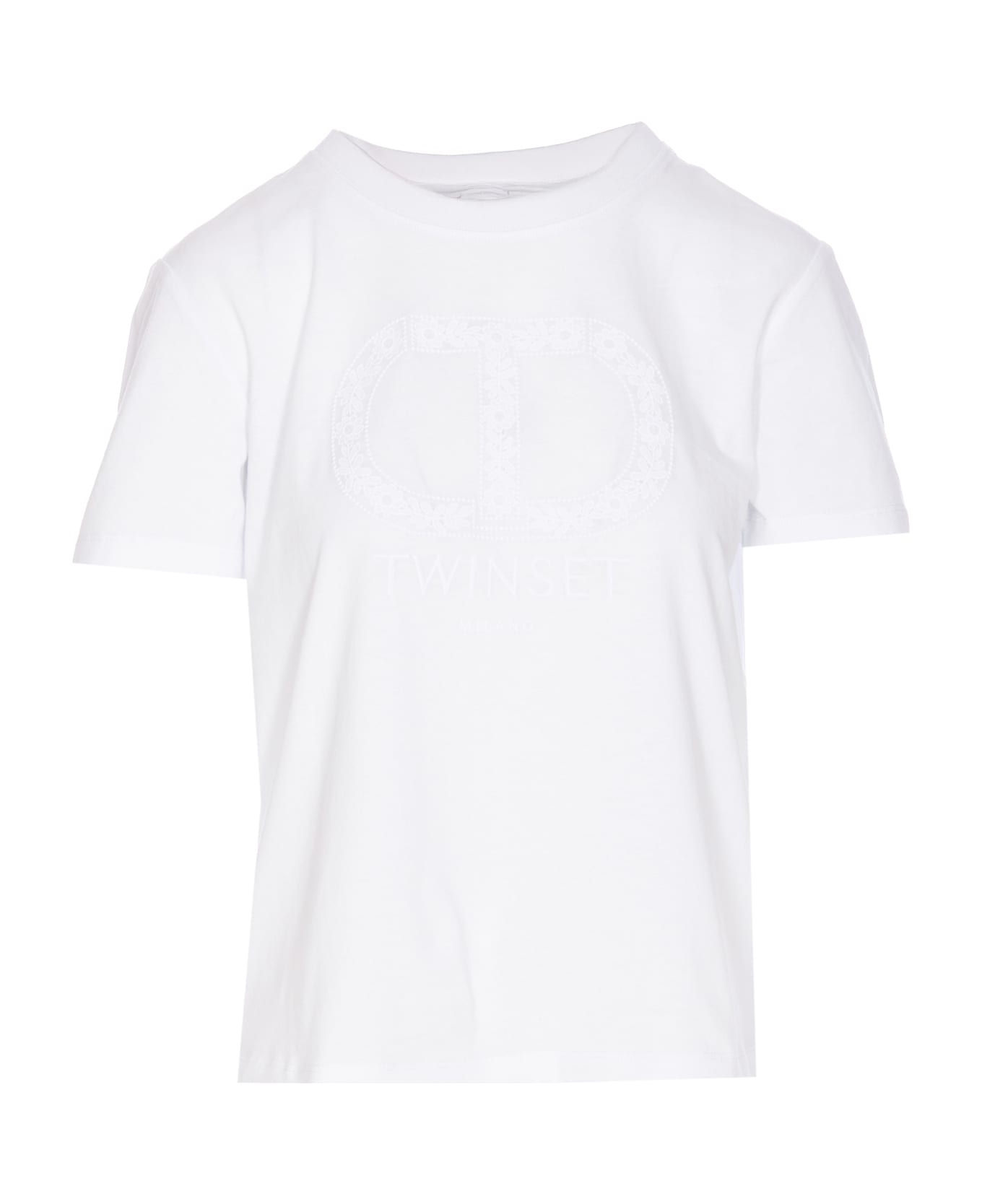TwinSet Logo T-shirt - Bianco Ottico
