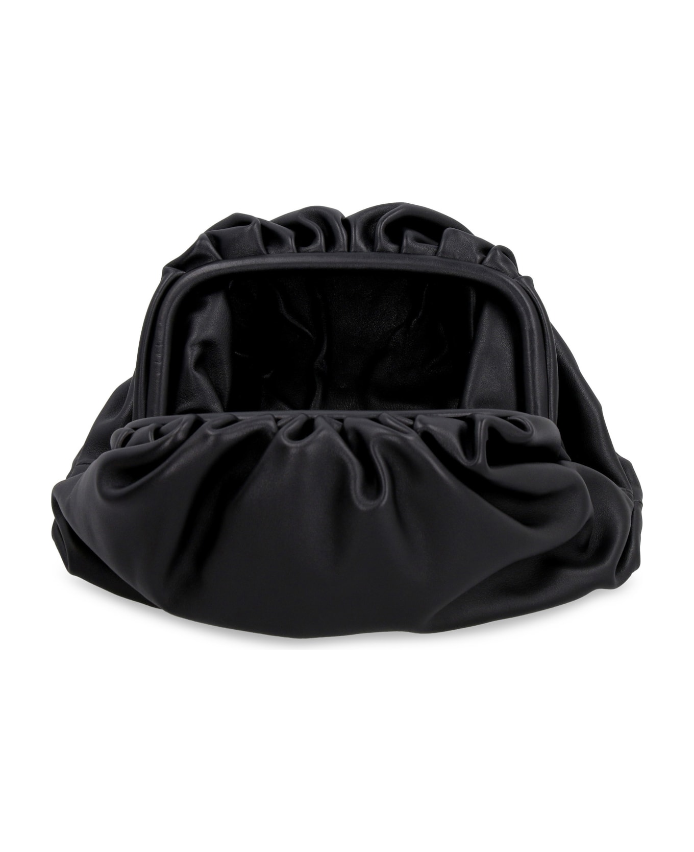 Bottega Veneta Teen Pouch Leather Clutch - black