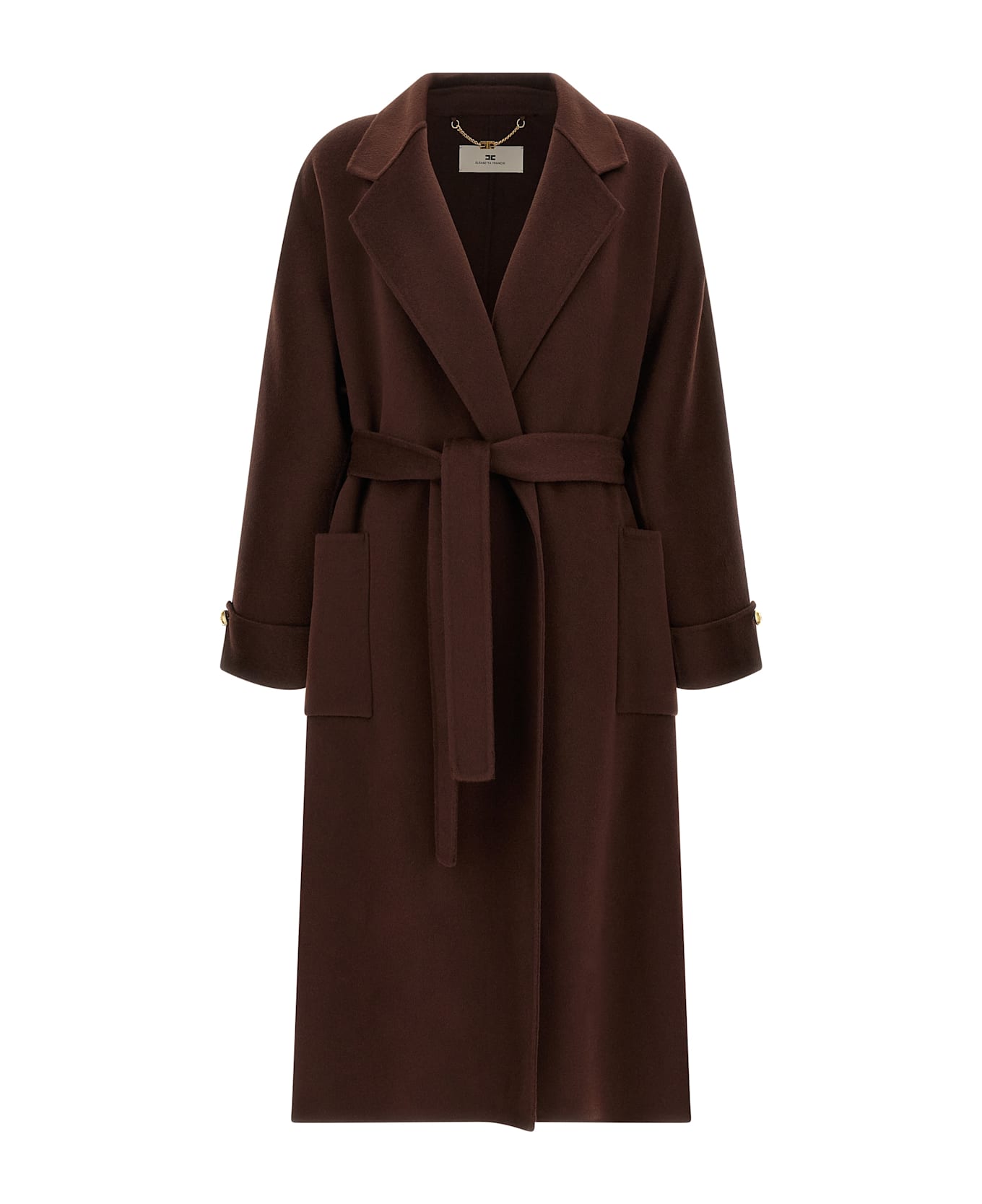 Elisabetta Franchi Dressing Gown Coat - Brown