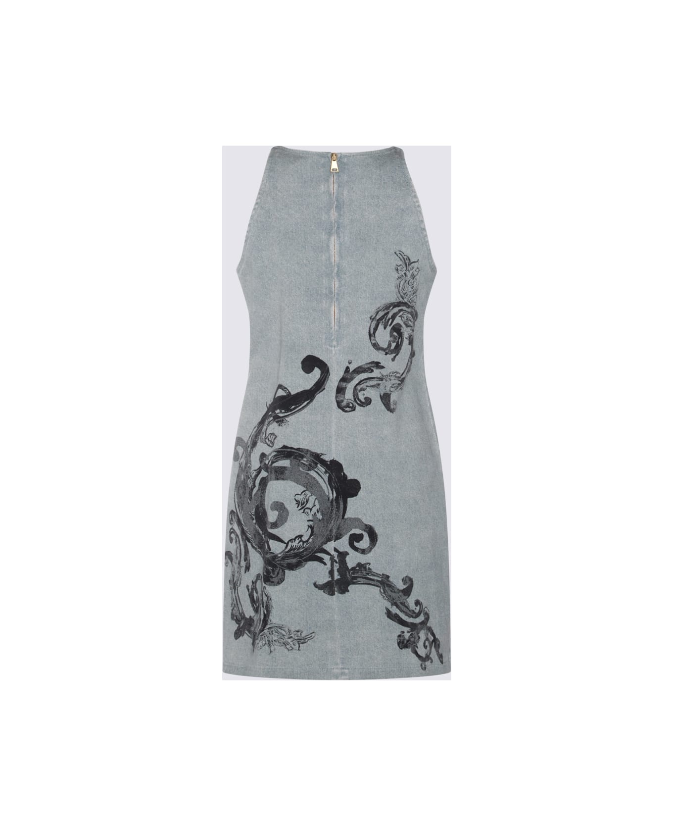 Versace Jeans Couture Indigo Cotton Dress - Blue