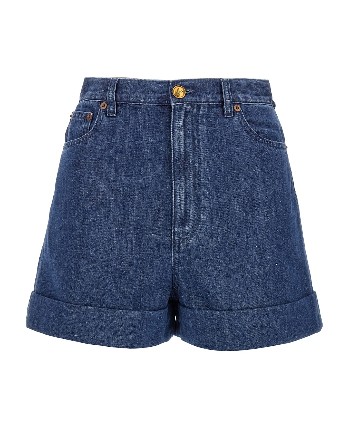Valentino Garavani Denim Shorts - Blue