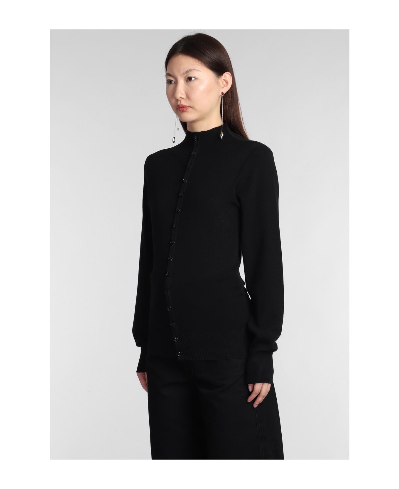 Lemaire Knitwear In Black Cotton - Black