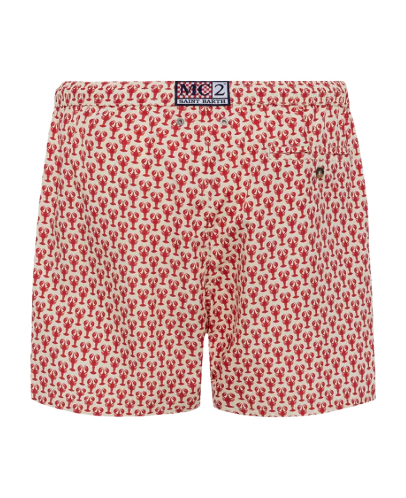 MC2 Saint Barth Beachwear - Cream/red