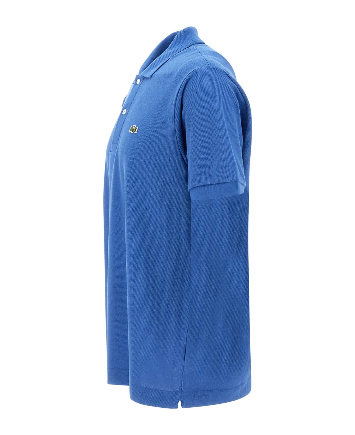 Lacoste Cotton Piquet Polo Shirt - BLUE