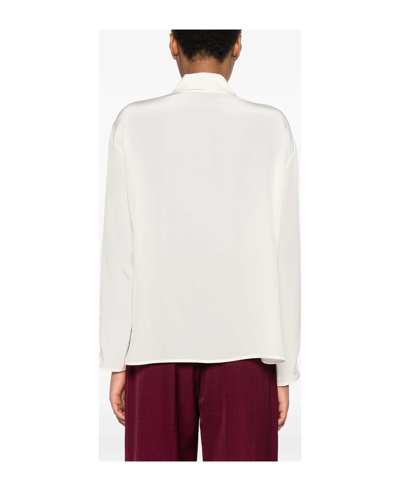 Victoria Beckham Ruffle Details Blouse - Ivory