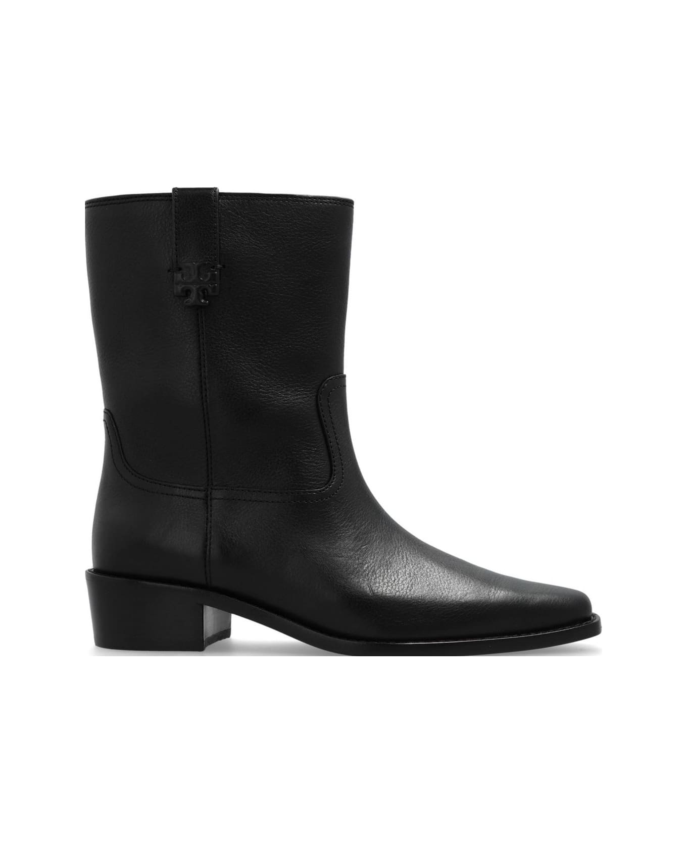 Tory Burch City Western Ankle Boots - Black