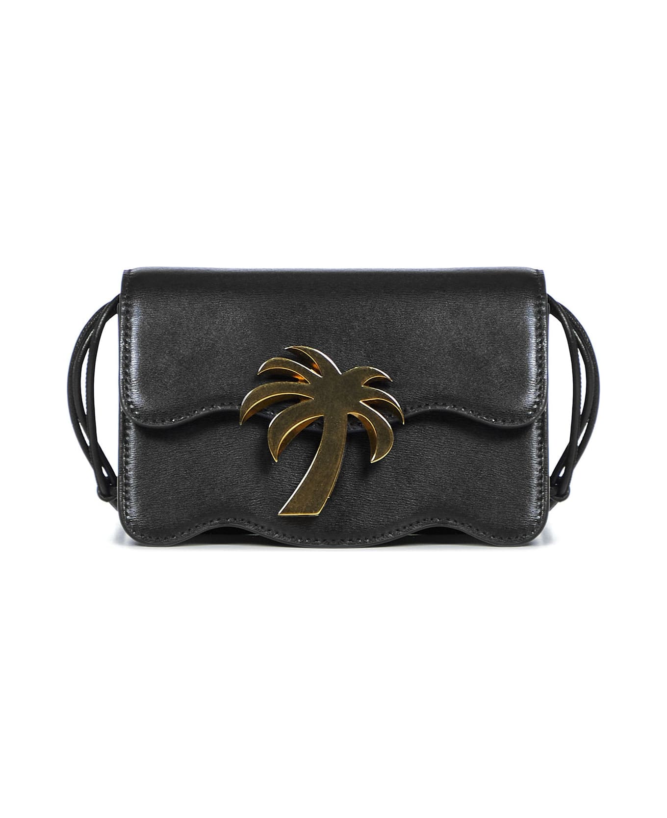 Palm Angels Palm Beach Mini Leather Bag - Black
