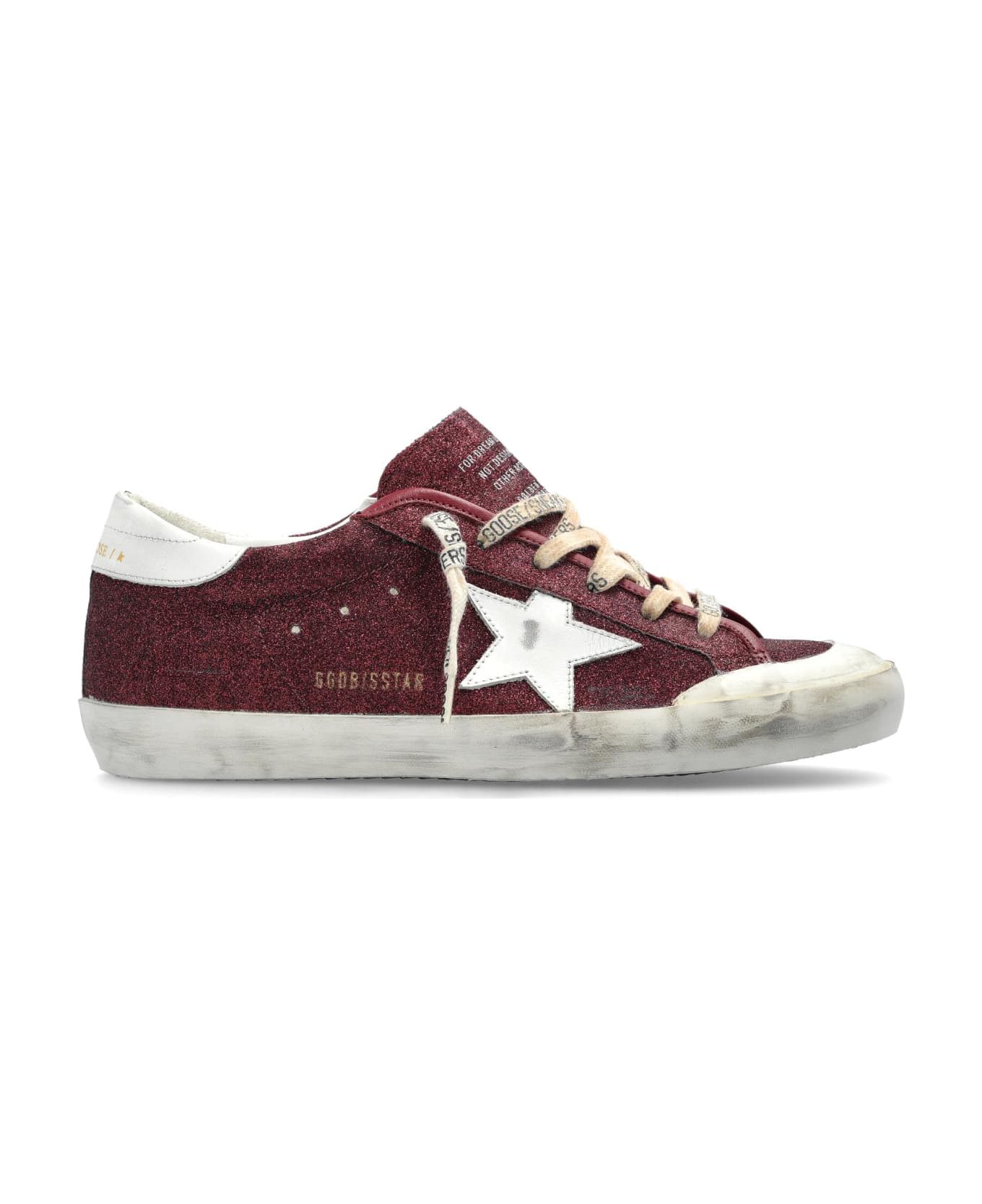 Golden Goose Sneakers Super-star Penstar Classic With Lis - BORDEAUX/WHITE