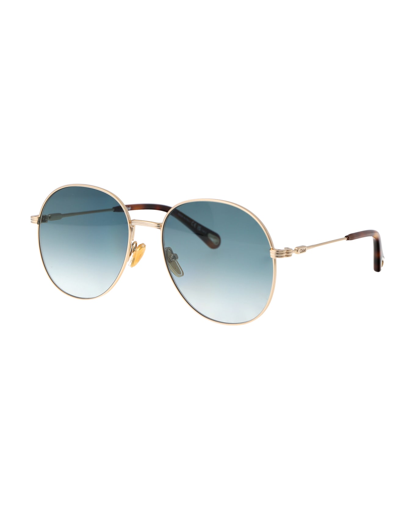 Chloé Eyewear Ch0178s Sunglasses - 004 GOLD GOLD GREEN サングラス