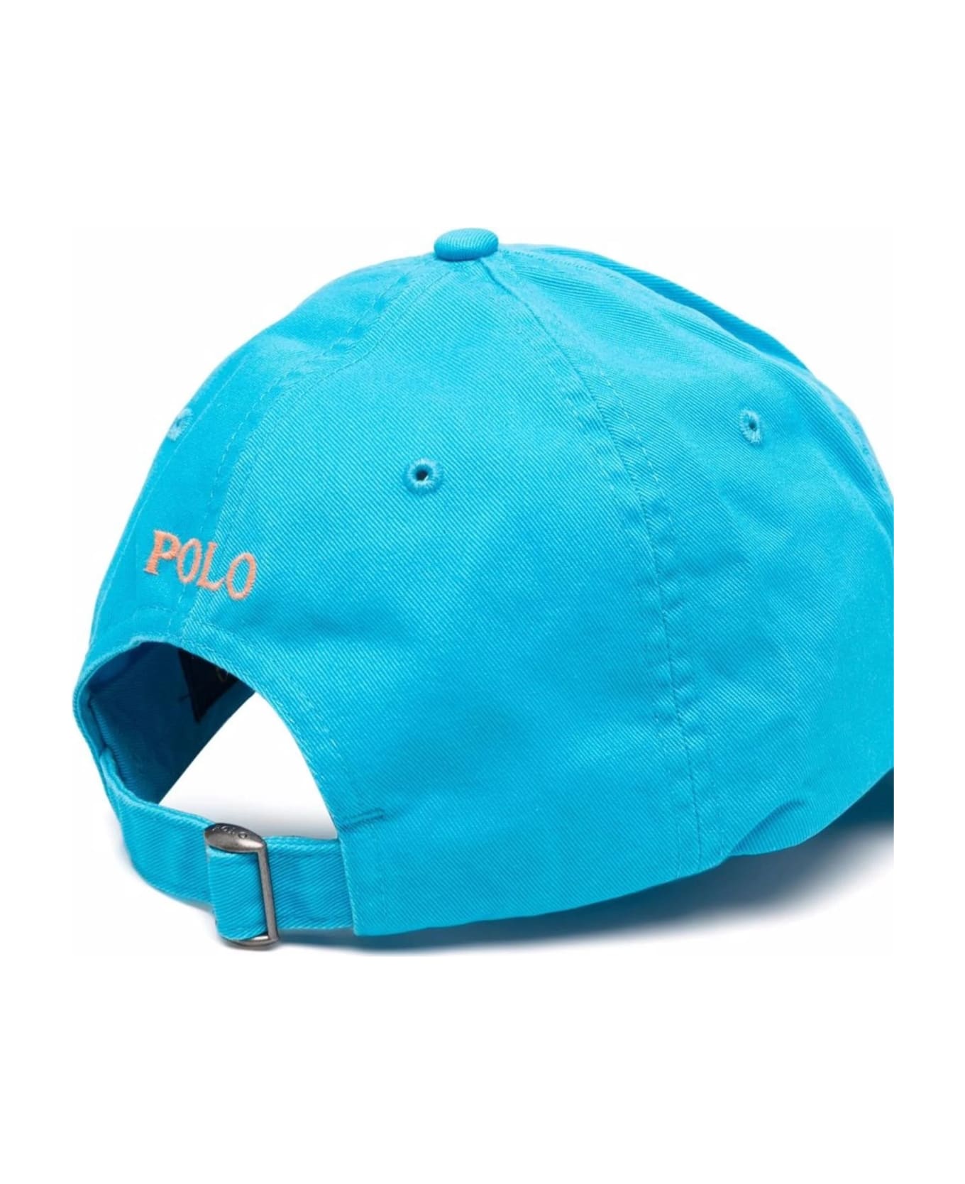 Ralph Lauren Light Blue Baseball Hat With Contrasting Pony - Blue 帽子