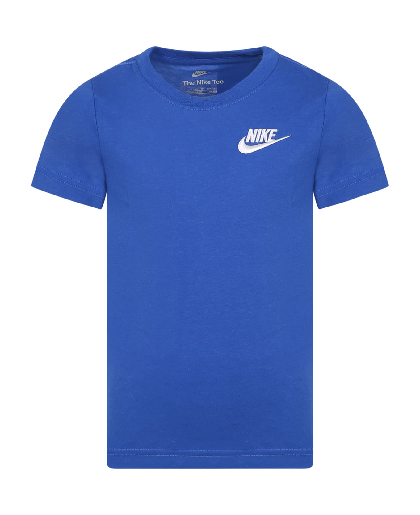 Nike Blue T-shirt For Kids Iconic Swoosh - Blue