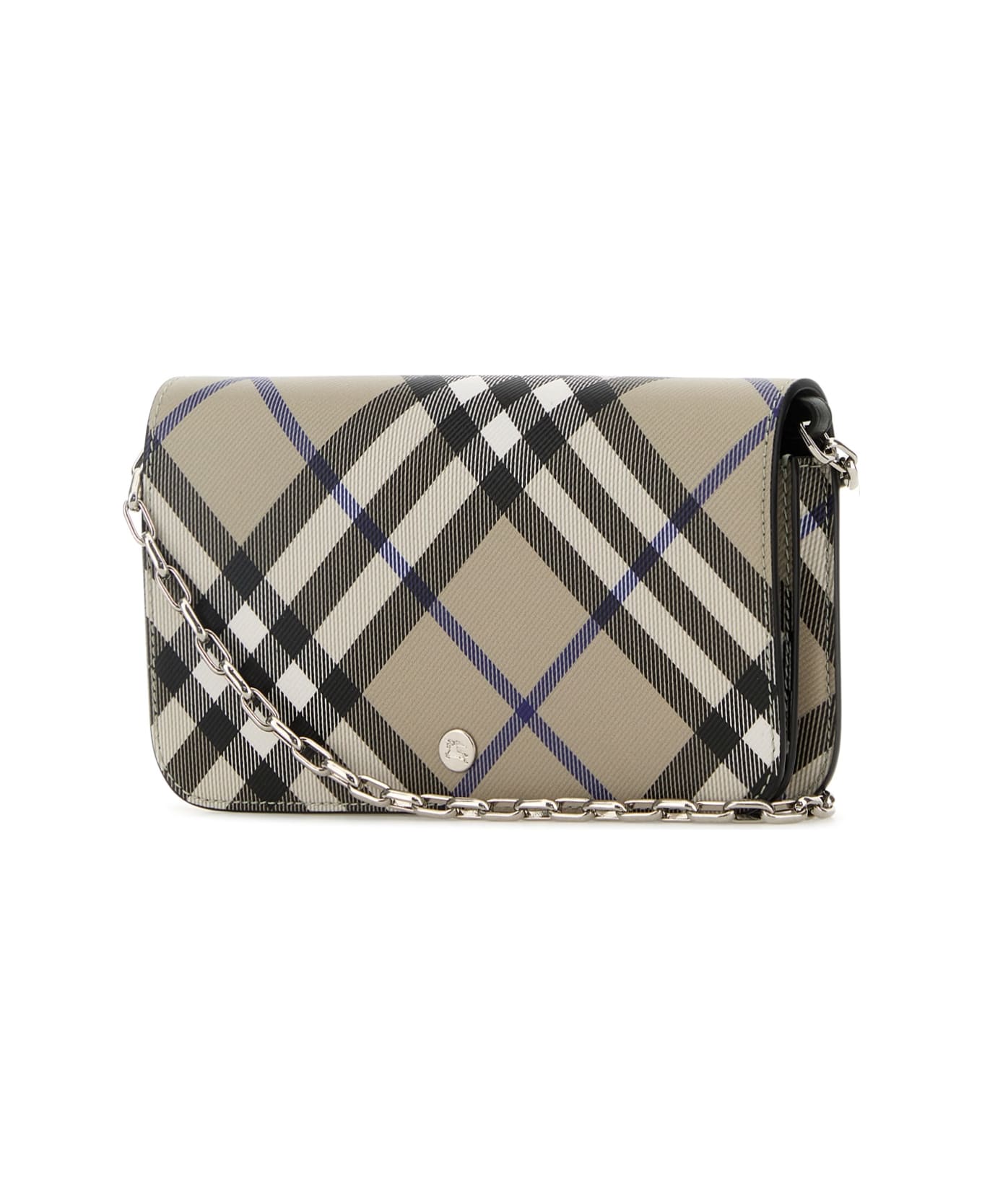 Burberry Checked Chain-linked Wallet - LICHEN