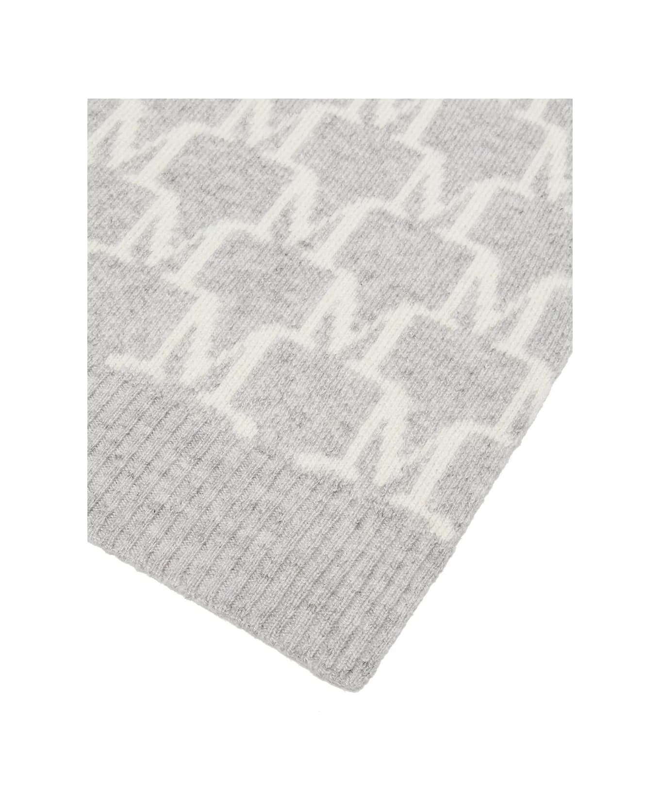 Max Mara Logo Scarf - GREY