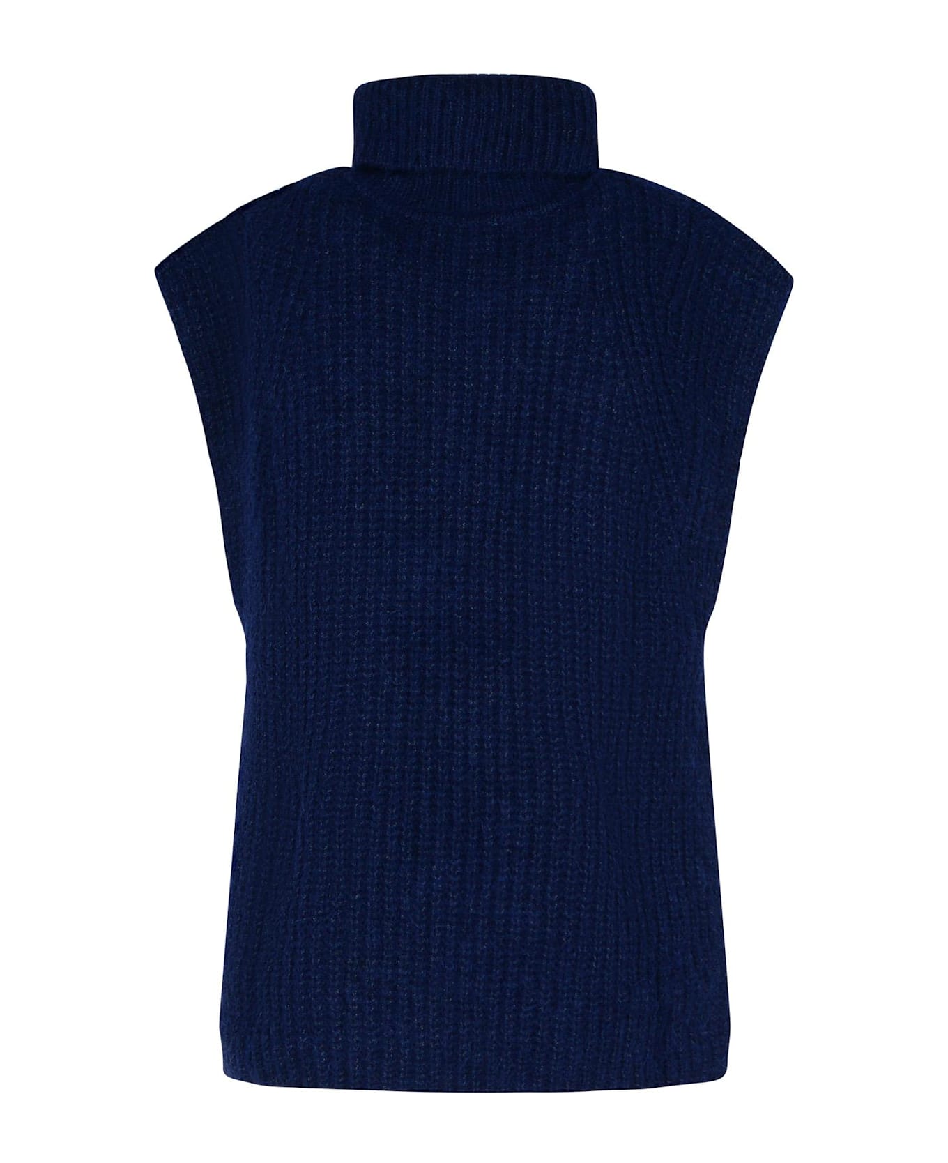 Marant Étoile 'megan' Navy Alpaca Blend Vest - Navy