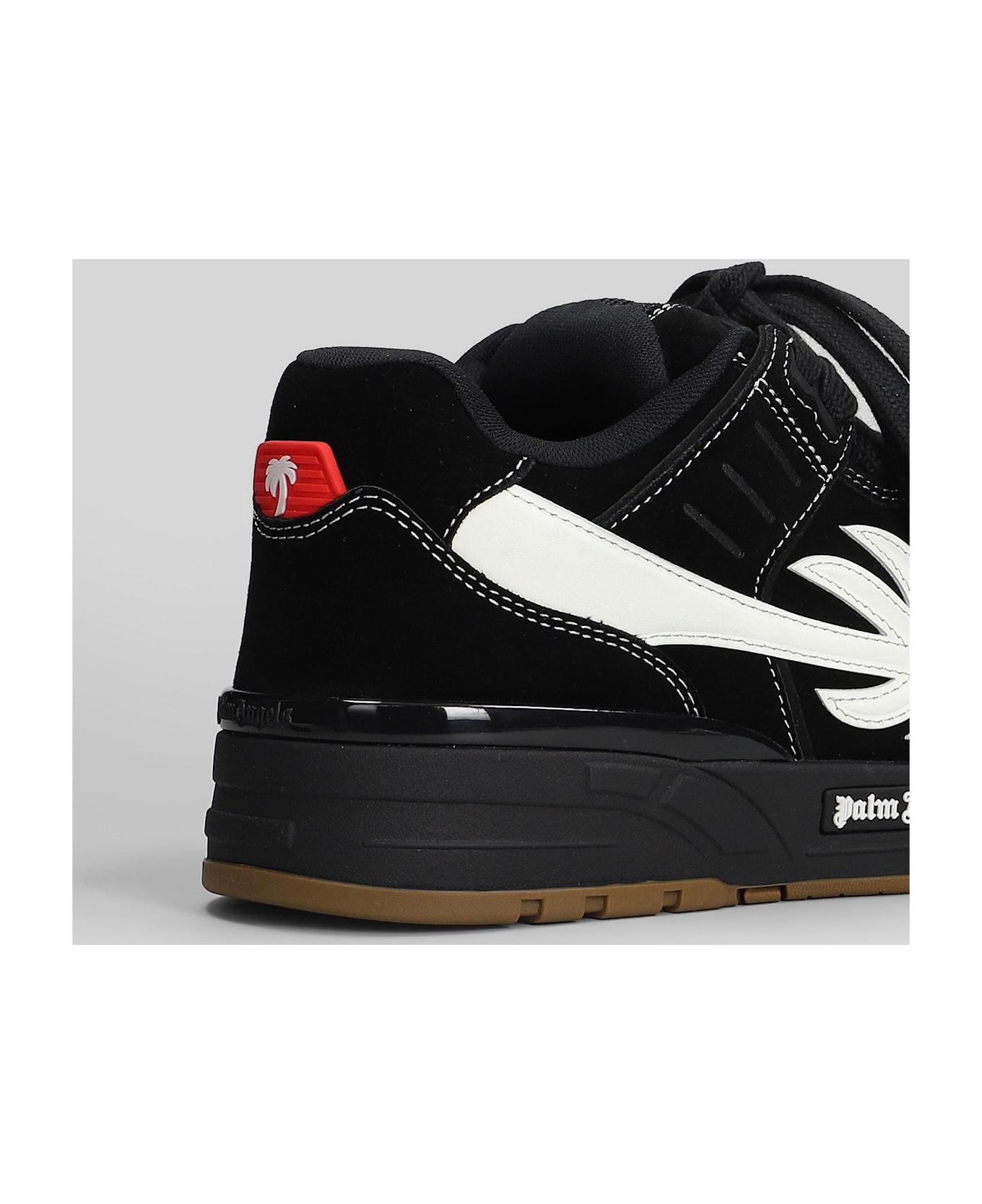 Palm Angels Venice Sneakers In Black Suede - black