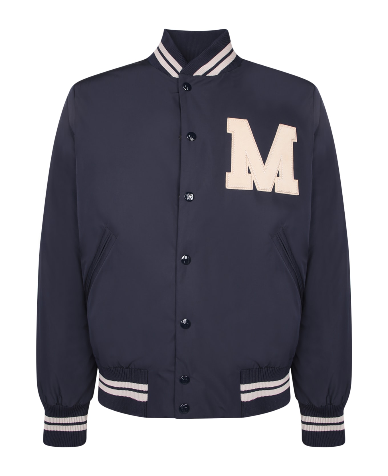 Moncler Lateltin Blue Bomber Jacket - Blue