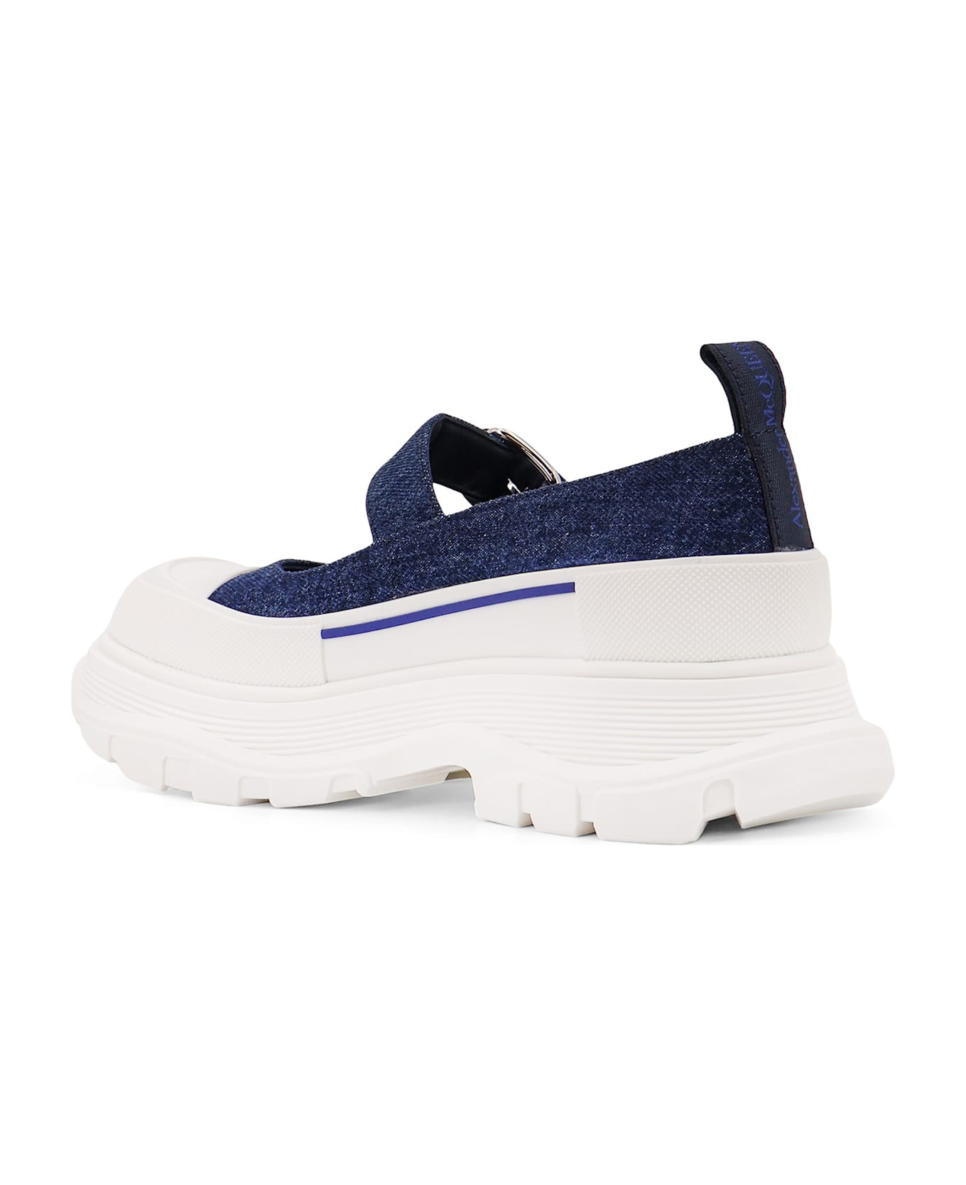 Alexander McQueen Denim Mary Jane - Blue