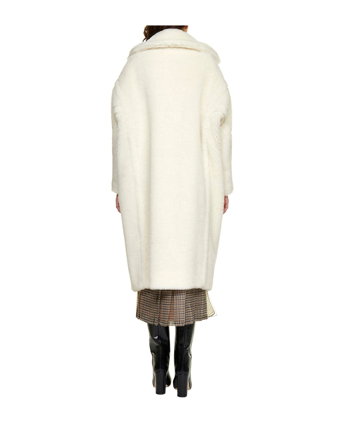 Max Mara Teddy Bear Icon Coat - WHITE