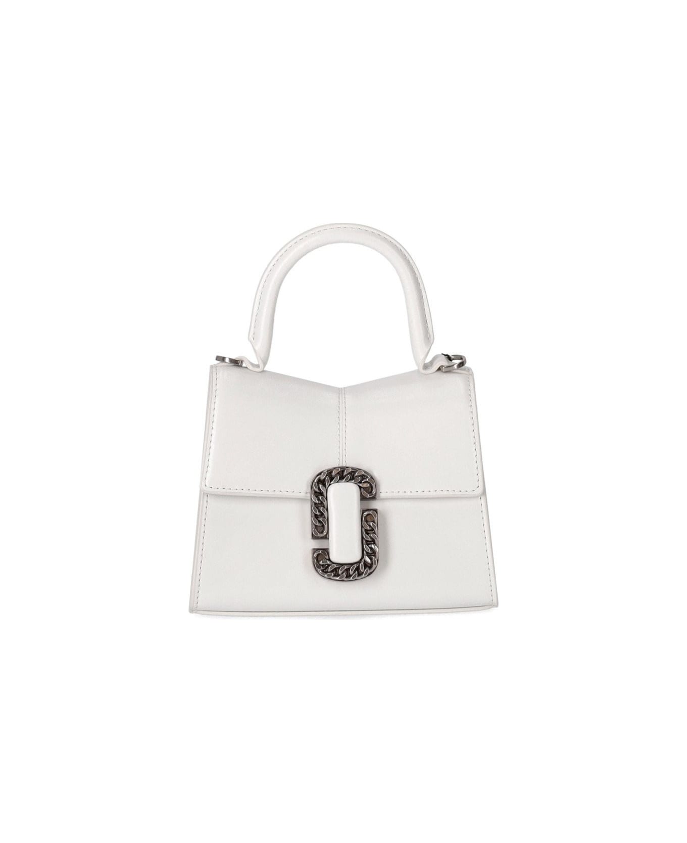 Marc Jacobs The St. Marc Mini Top Handle Bag - Bianco/Nero