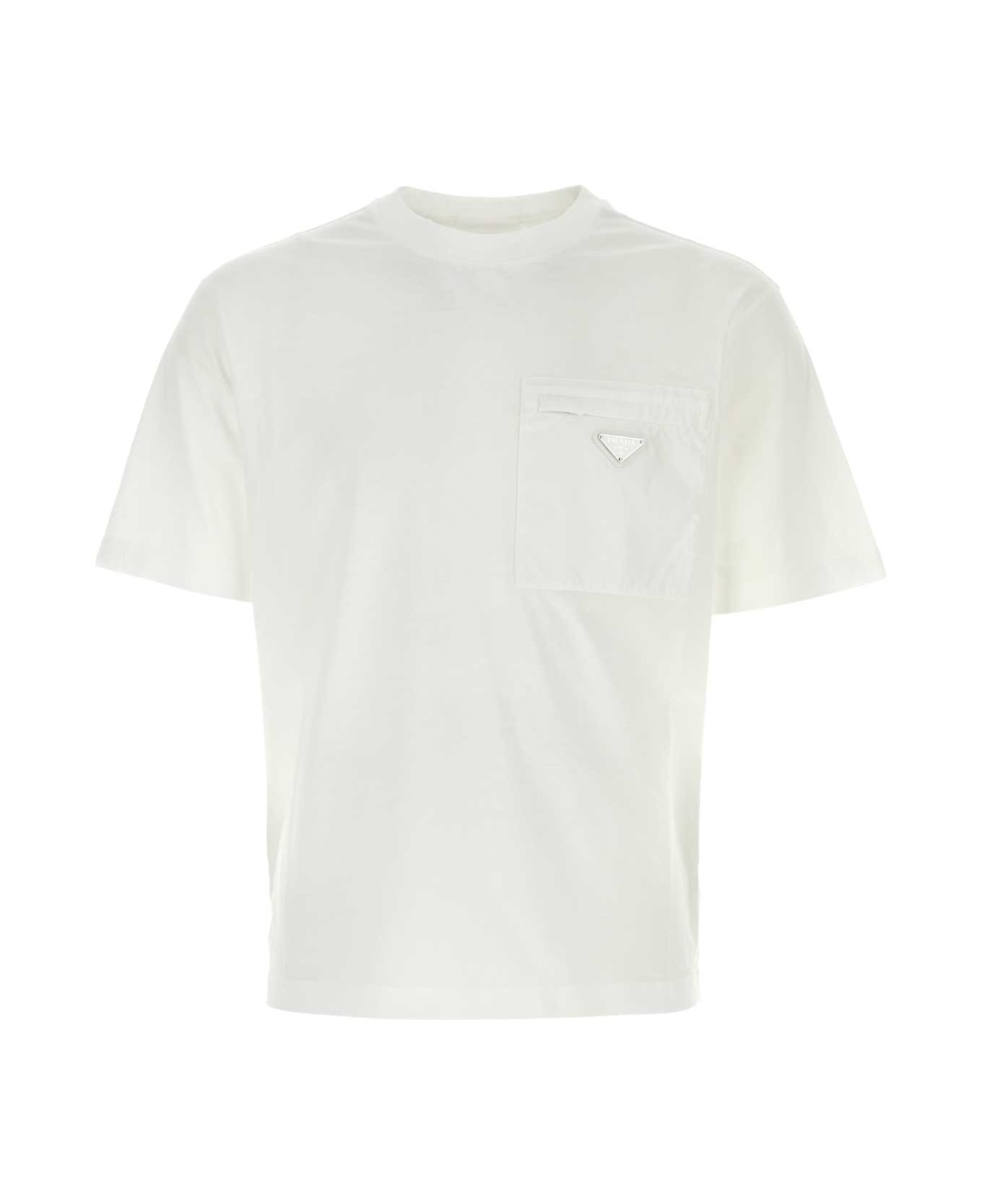 Prada White Cotton T-shirt - BIANCO