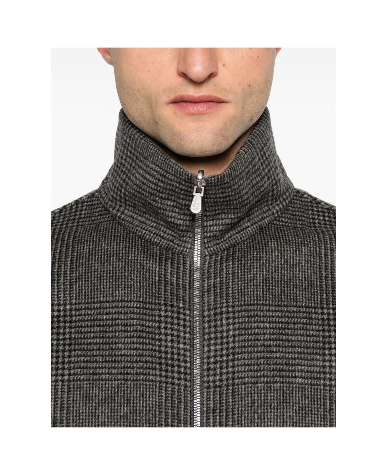 Brunello Cucinelli Cashmere Bomber Jacket - Grey