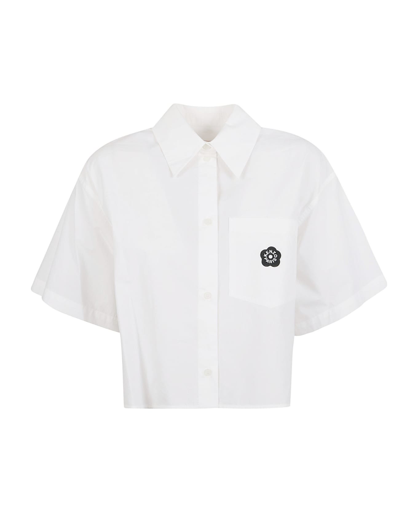 Kenzo Cropped Shirt - White