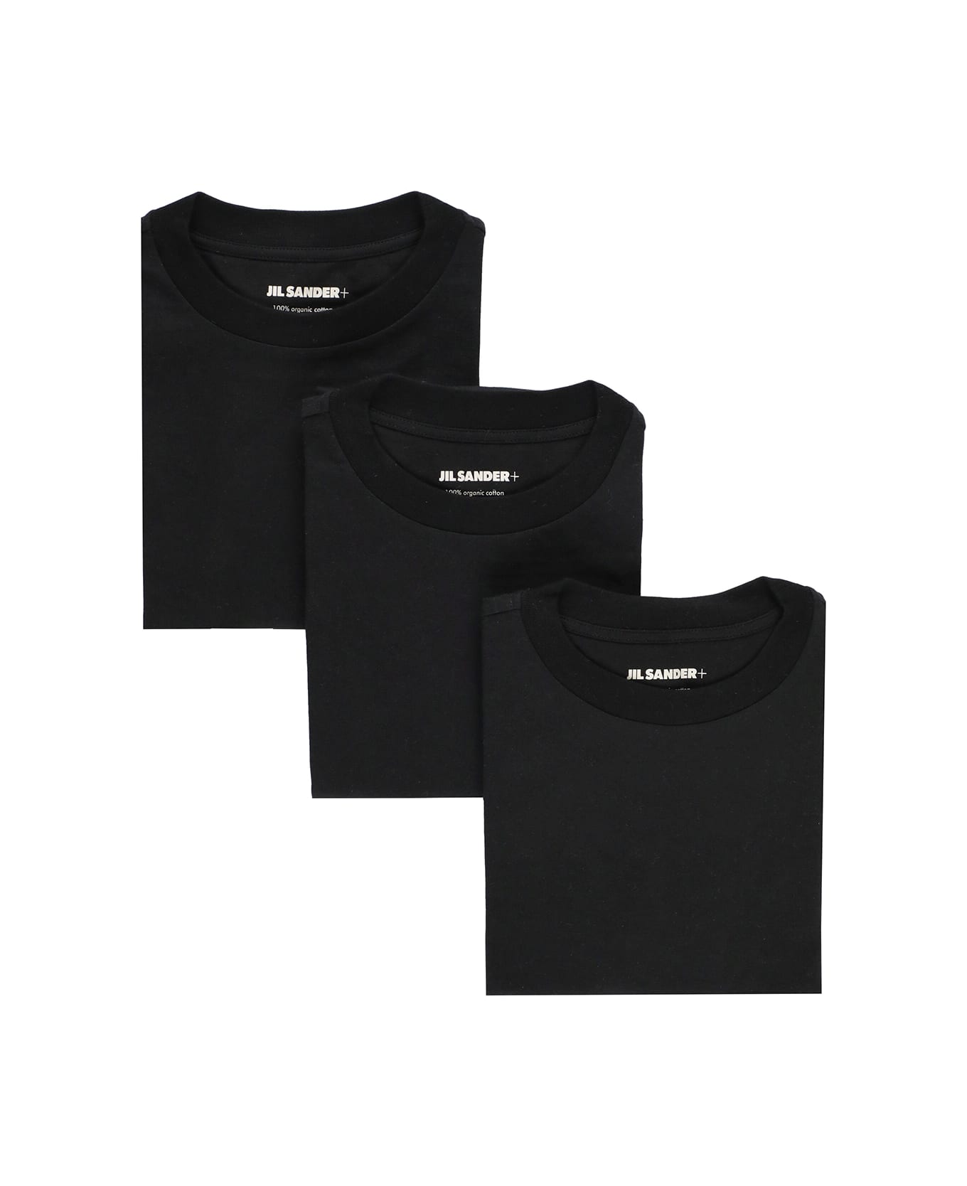 Jil Sander Three Cotton T-shirt Set - Black