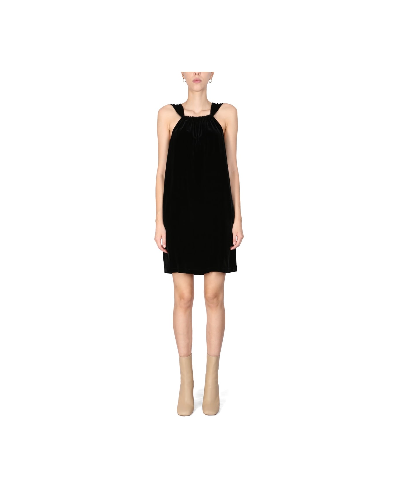 Boutique Moschino Mini Trapeze Dress - BLACK