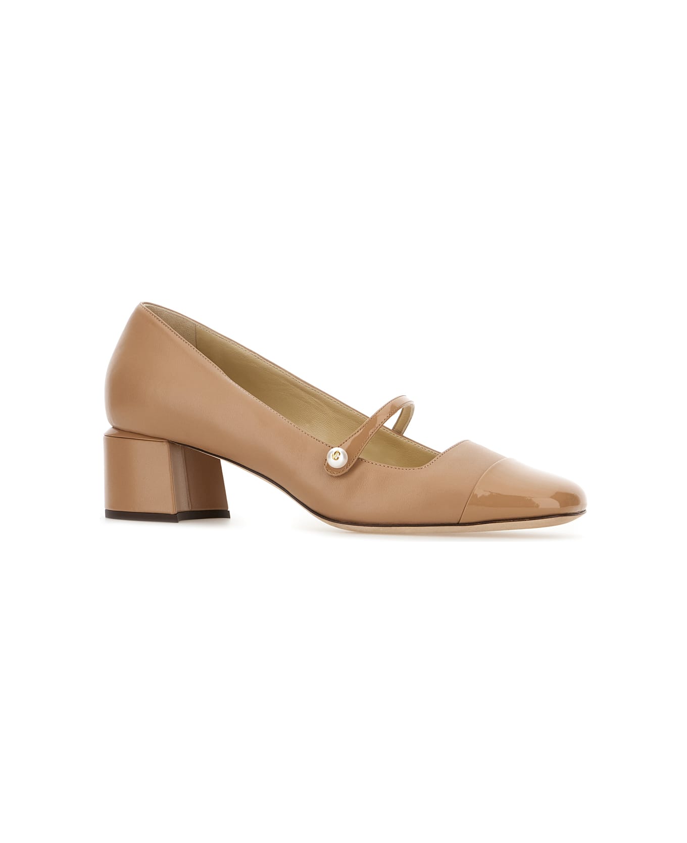 Jimmy Choo Biscuit Nappa Leather Elisa Ballerinas - BISCUIT