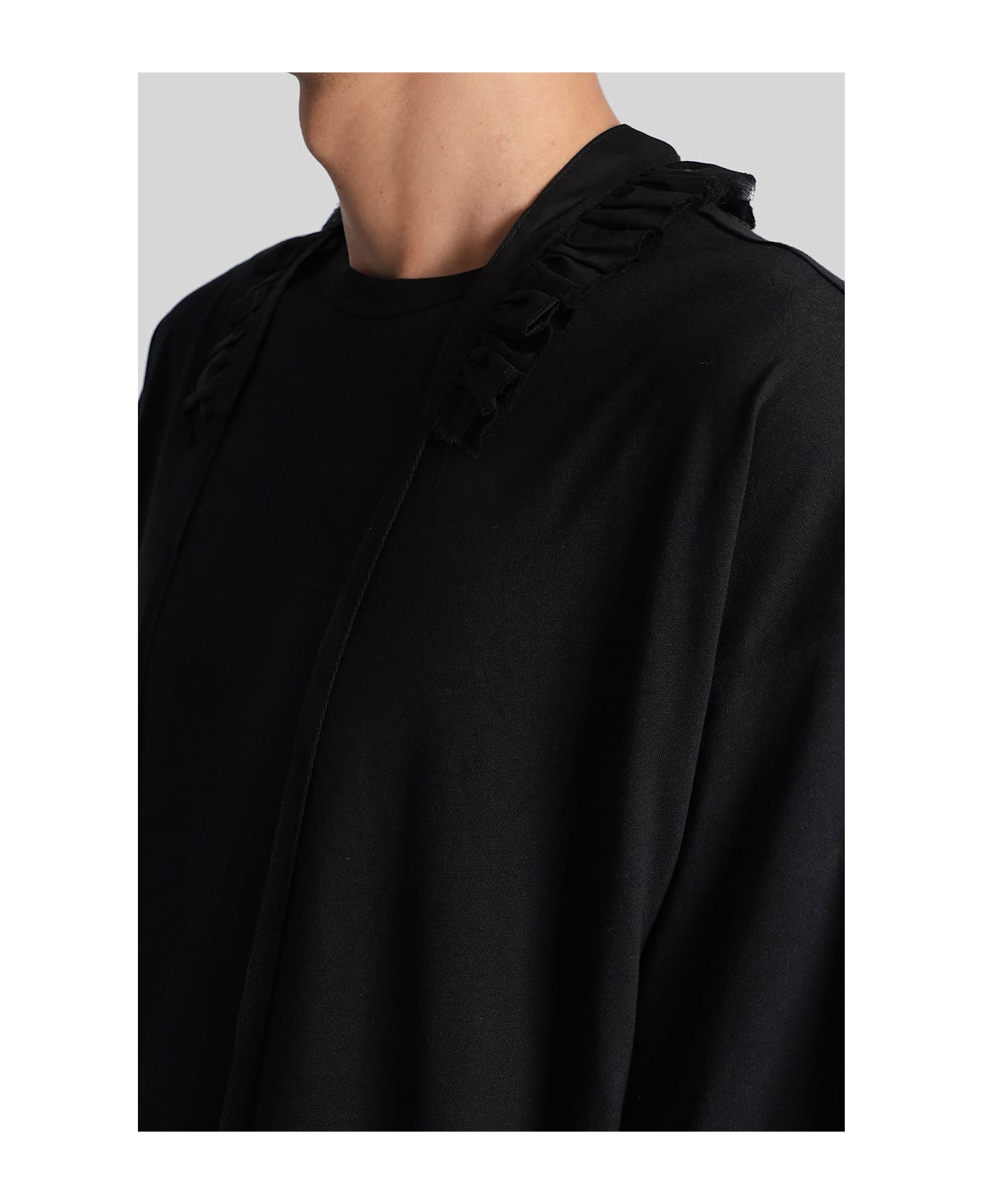 Ann Demeulemeester Danvald T-shirt In Black Cotton - black