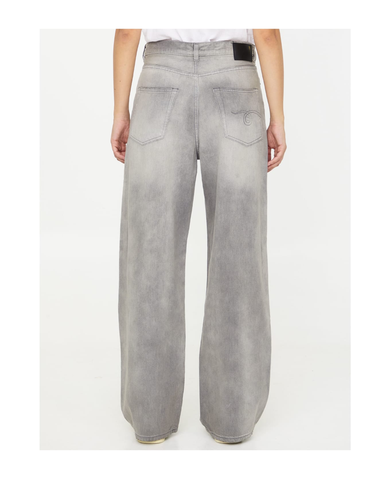 R13 Grey Denim Jeans - GREY