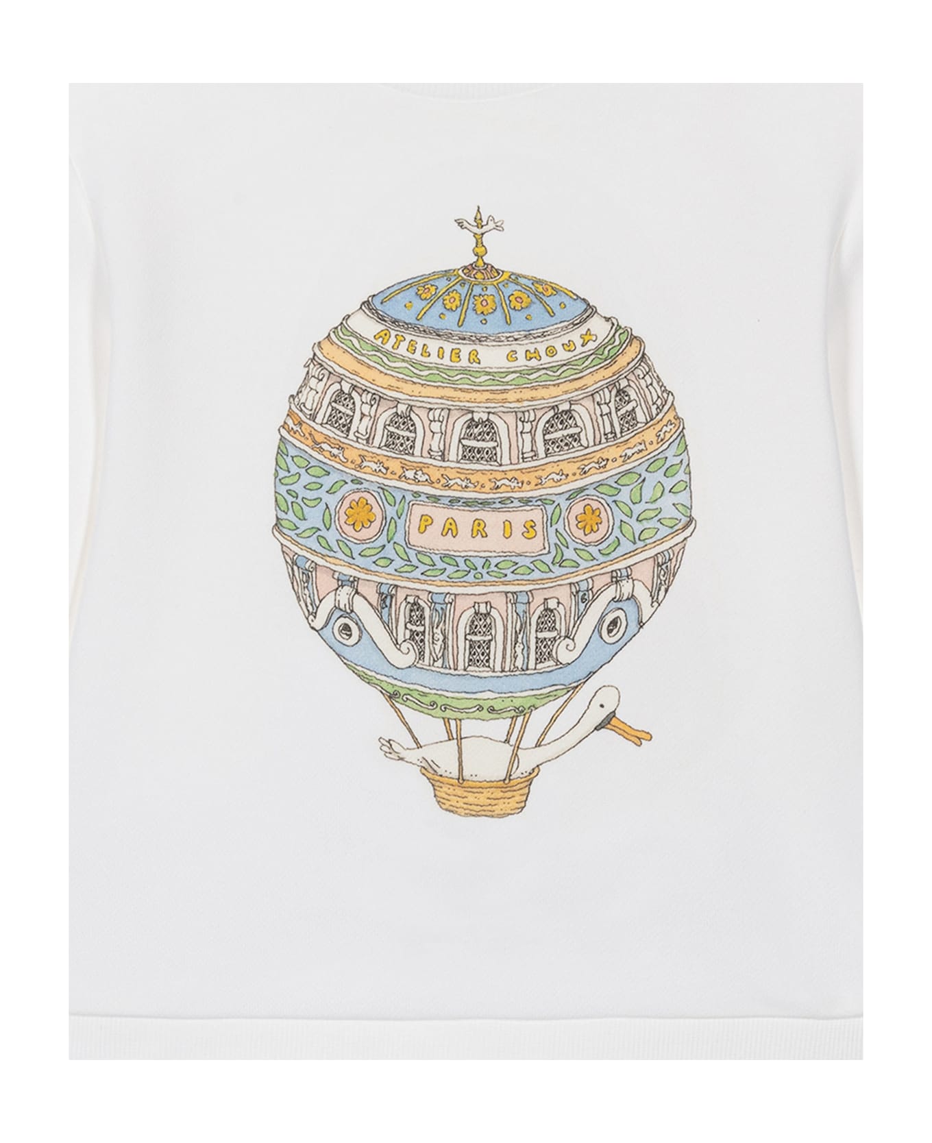 Atelier Choux Hot Air Balloons Jumper - White