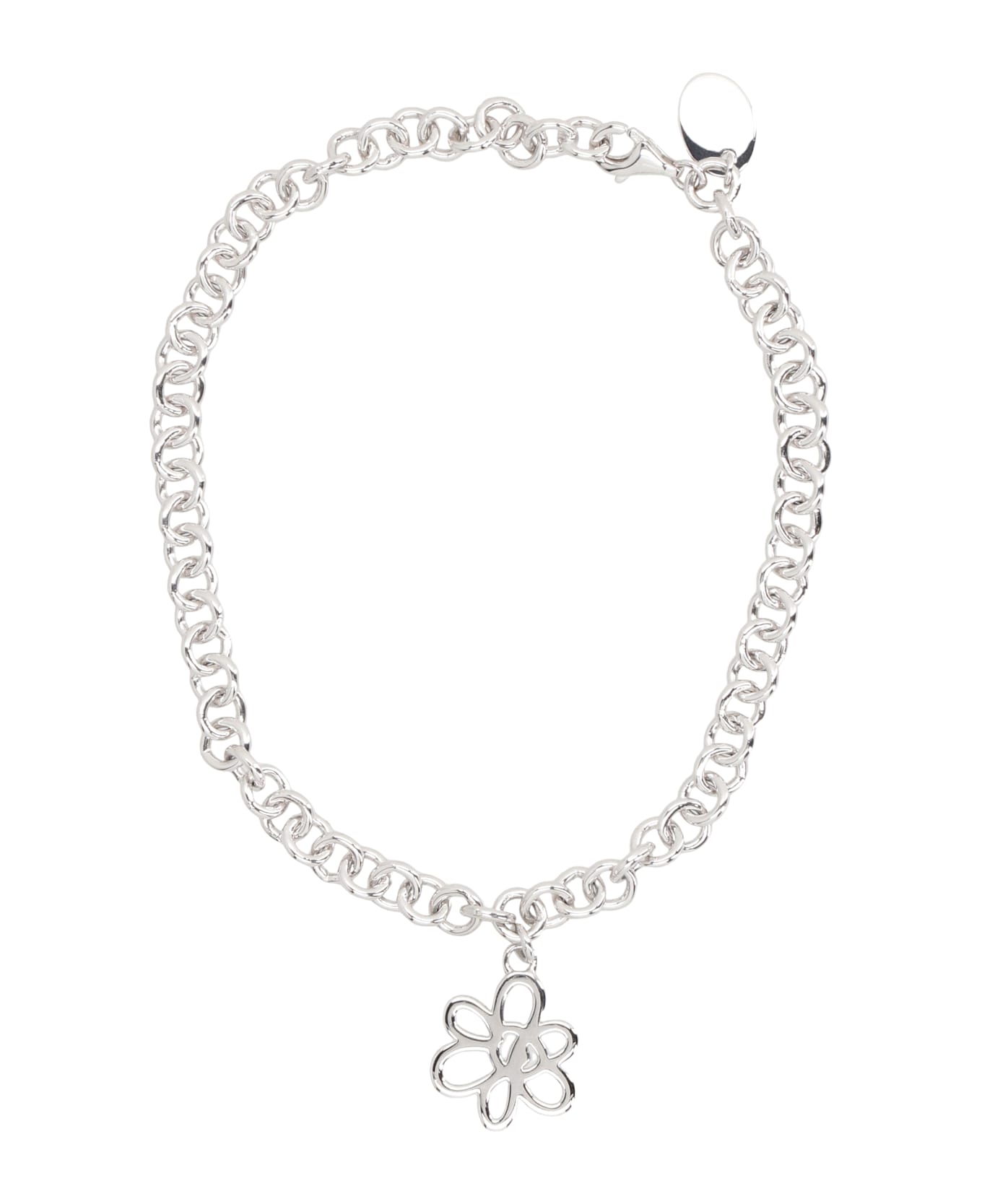 P.A.M. Gesture Frame Pendant Chain Bracelet - Silver