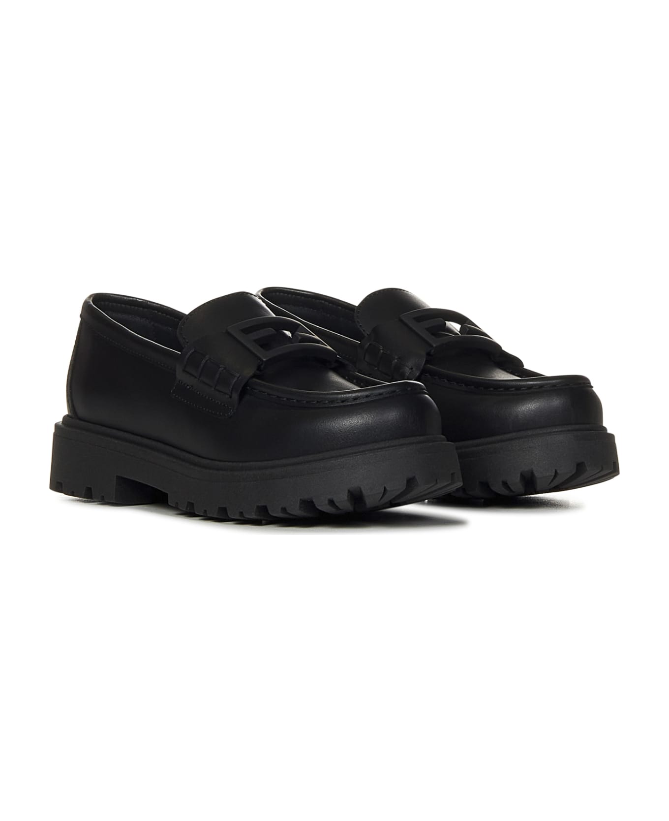 Fendi Kids Loafers - Black