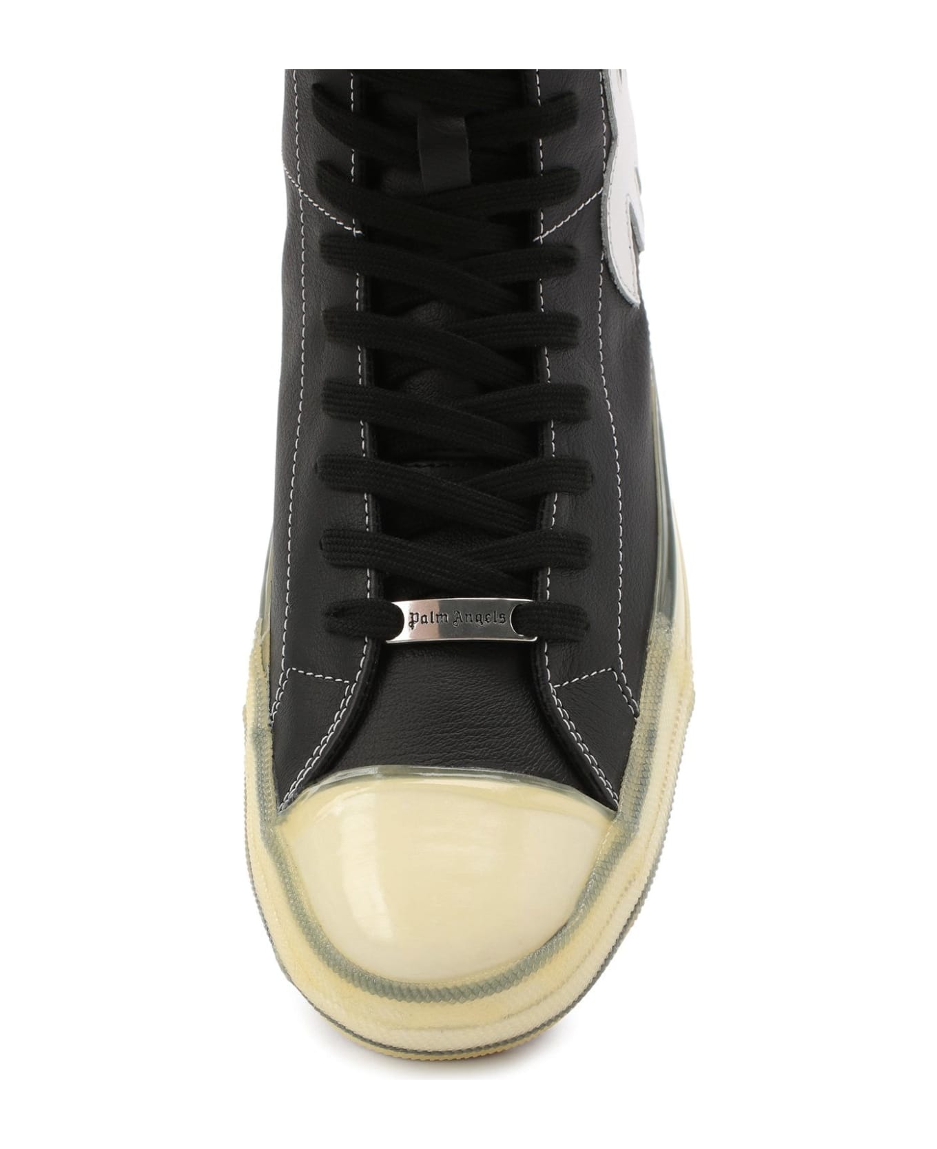 Palm Angels High-top Vulcanized Sneakers - Black