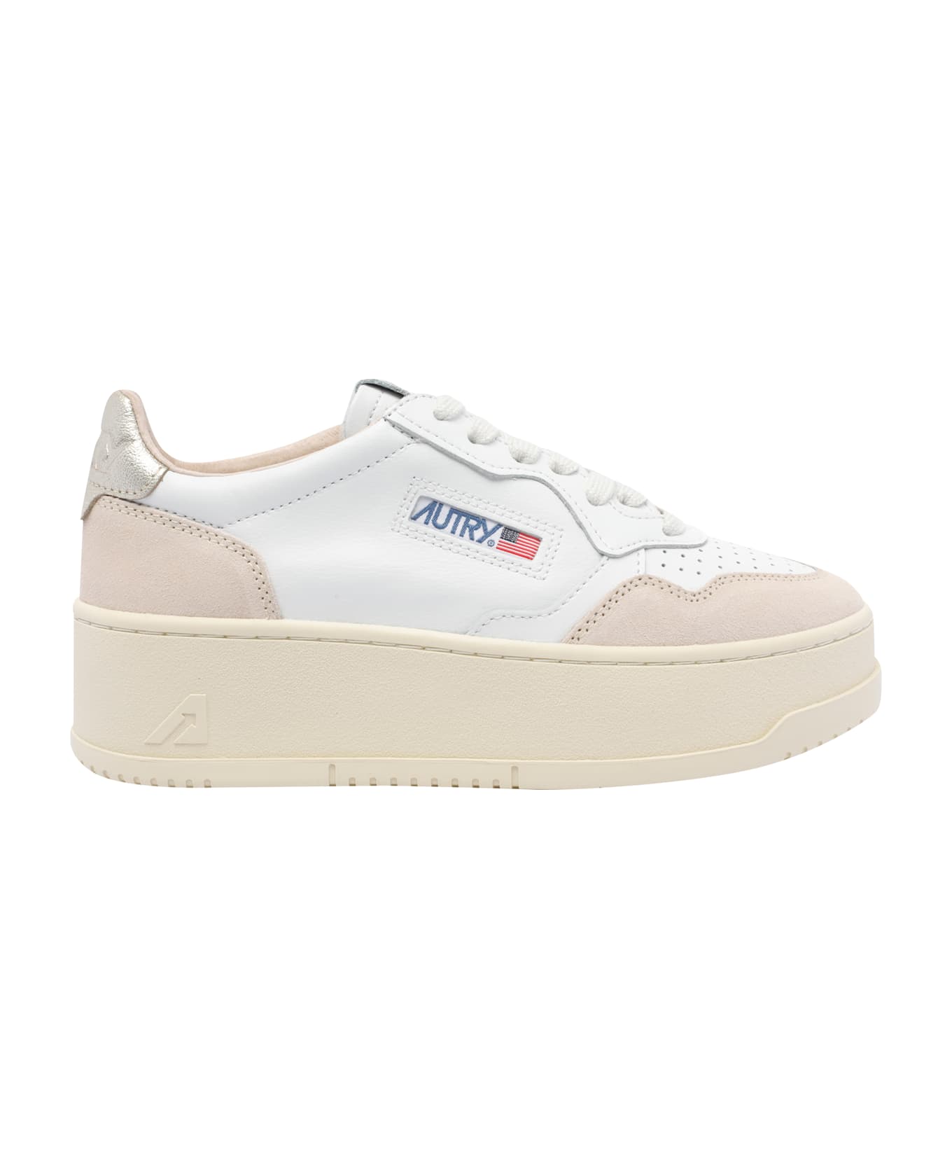Autry Medialist Platform Sneakers - White