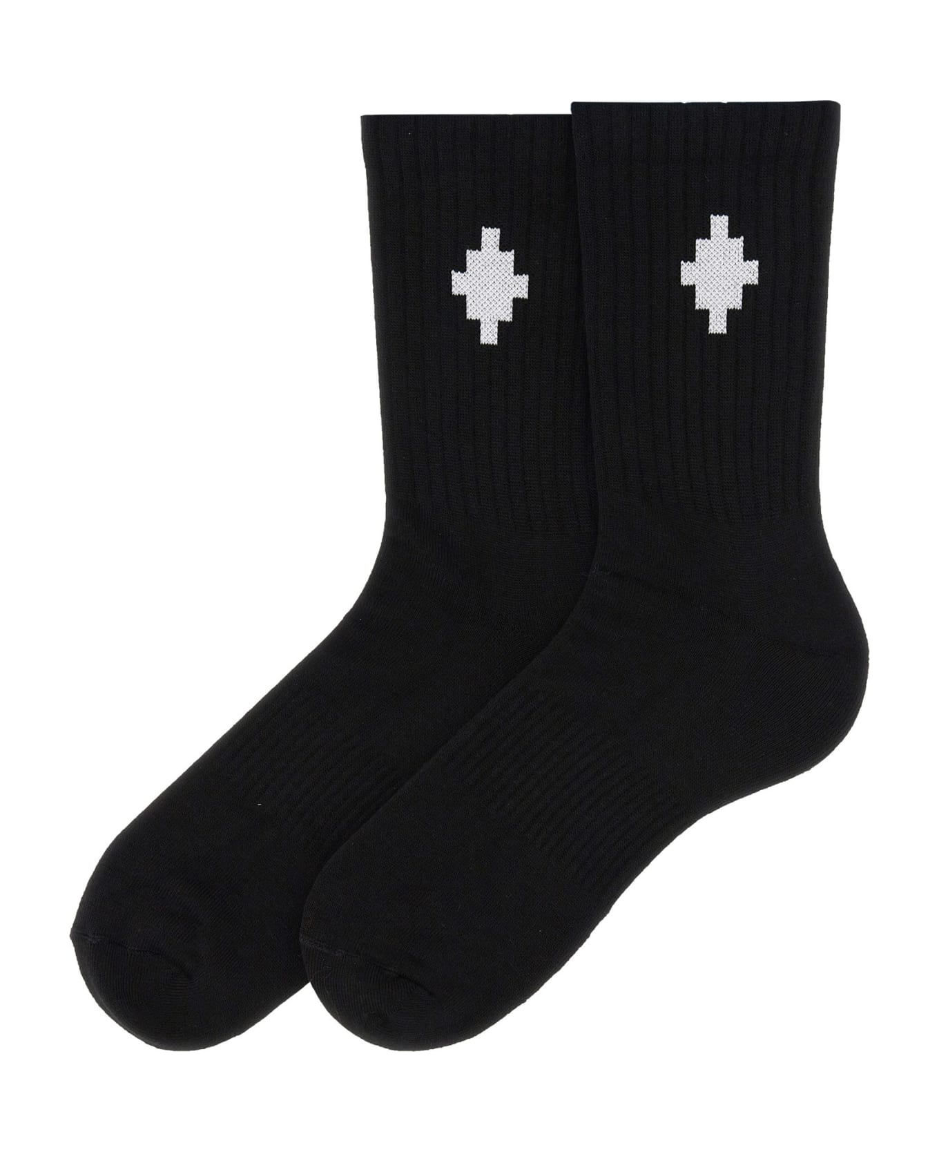 Marcelo Burlon Socks With Logo - NERO