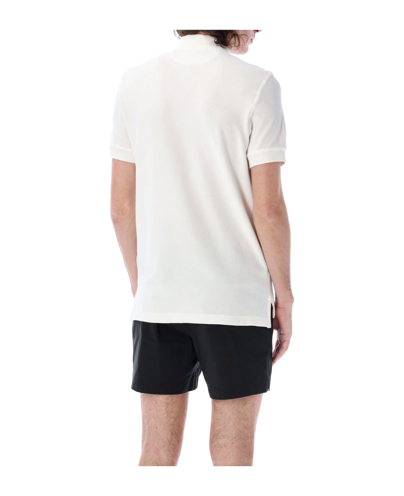 Tom Ford Towelling Polo - WHITE ポロシャツ