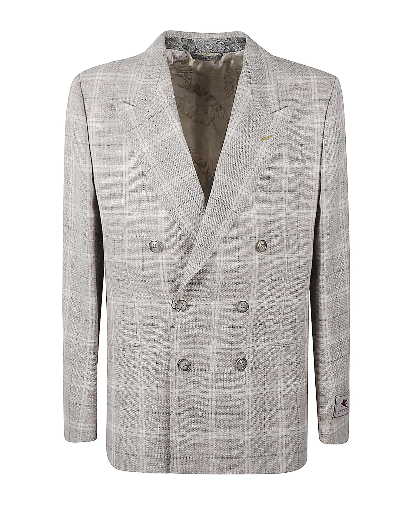 Etro Double-breasted Tartan Blazer