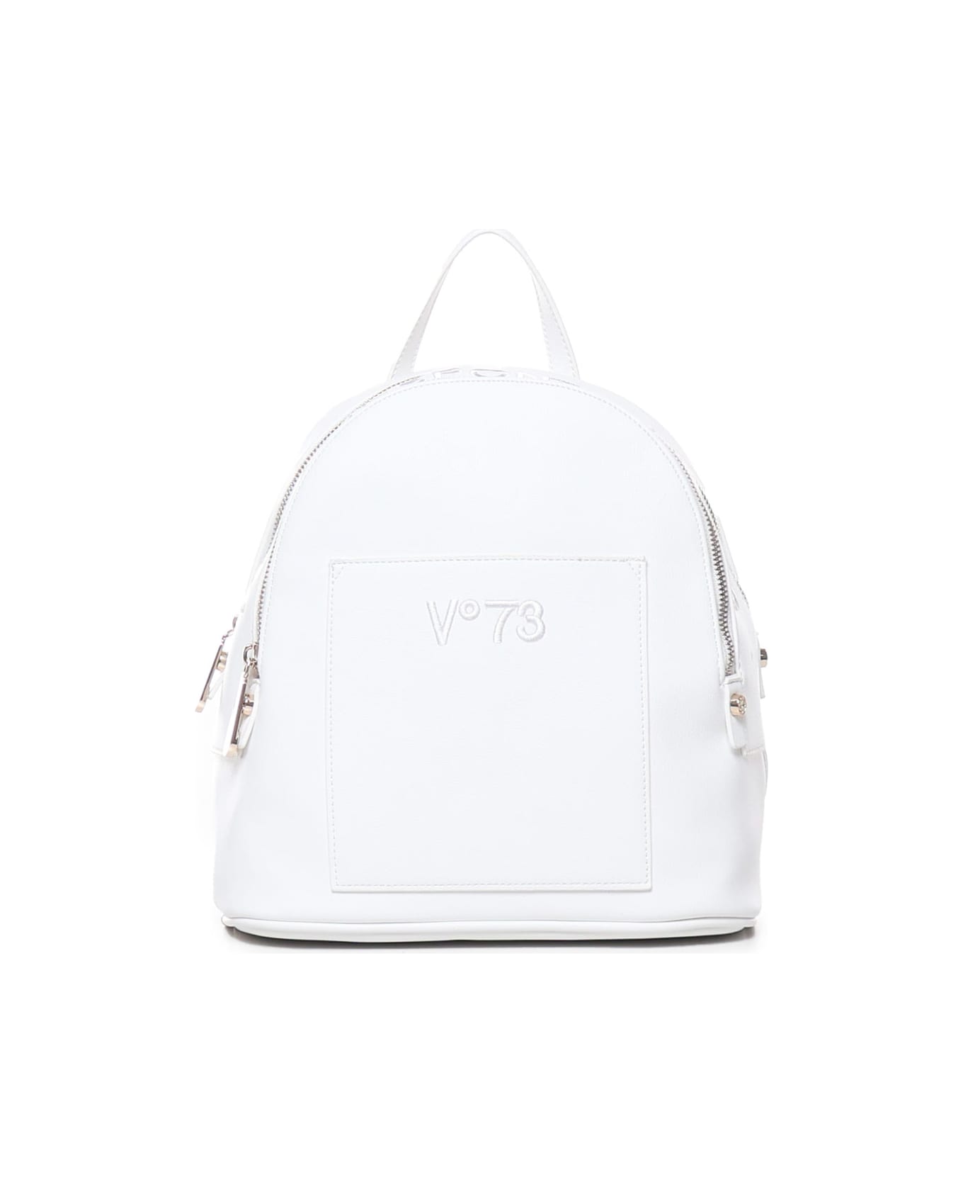 V73 Echo Backpack With Embroidered Logo - White
