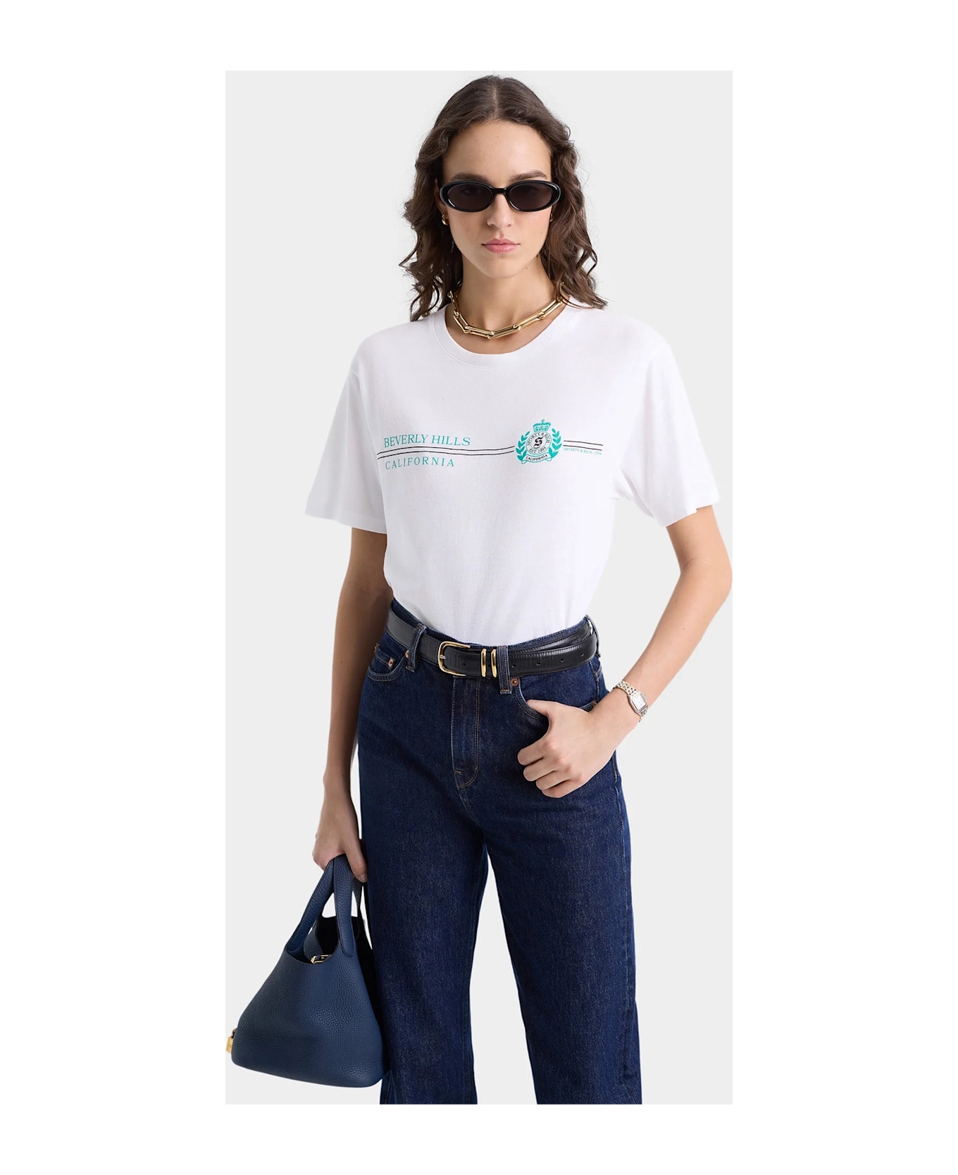 Sporty 
Rich Bh Horizon Soft T-shirt - White