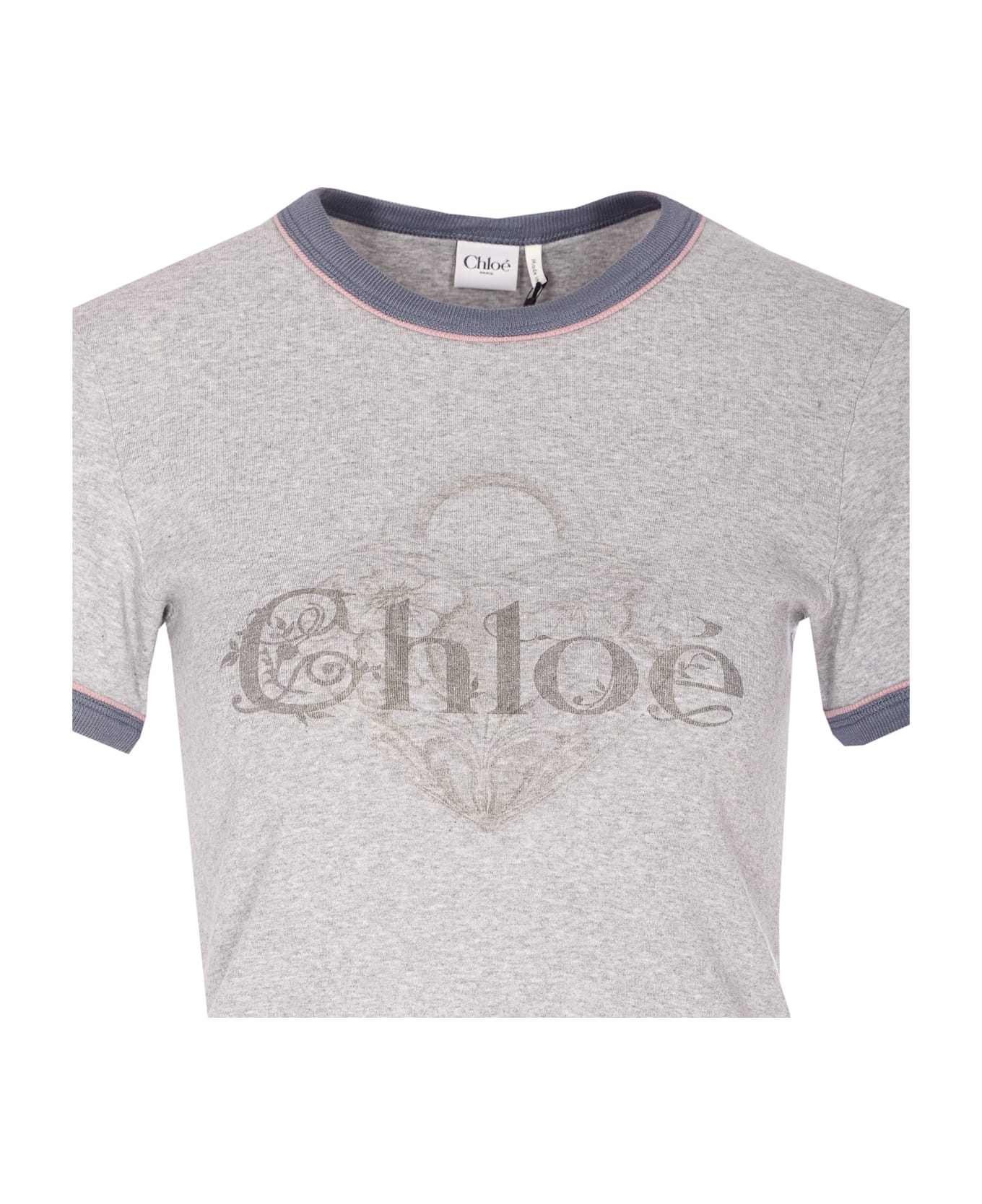 Chloé Logo T-shirt - Grey
