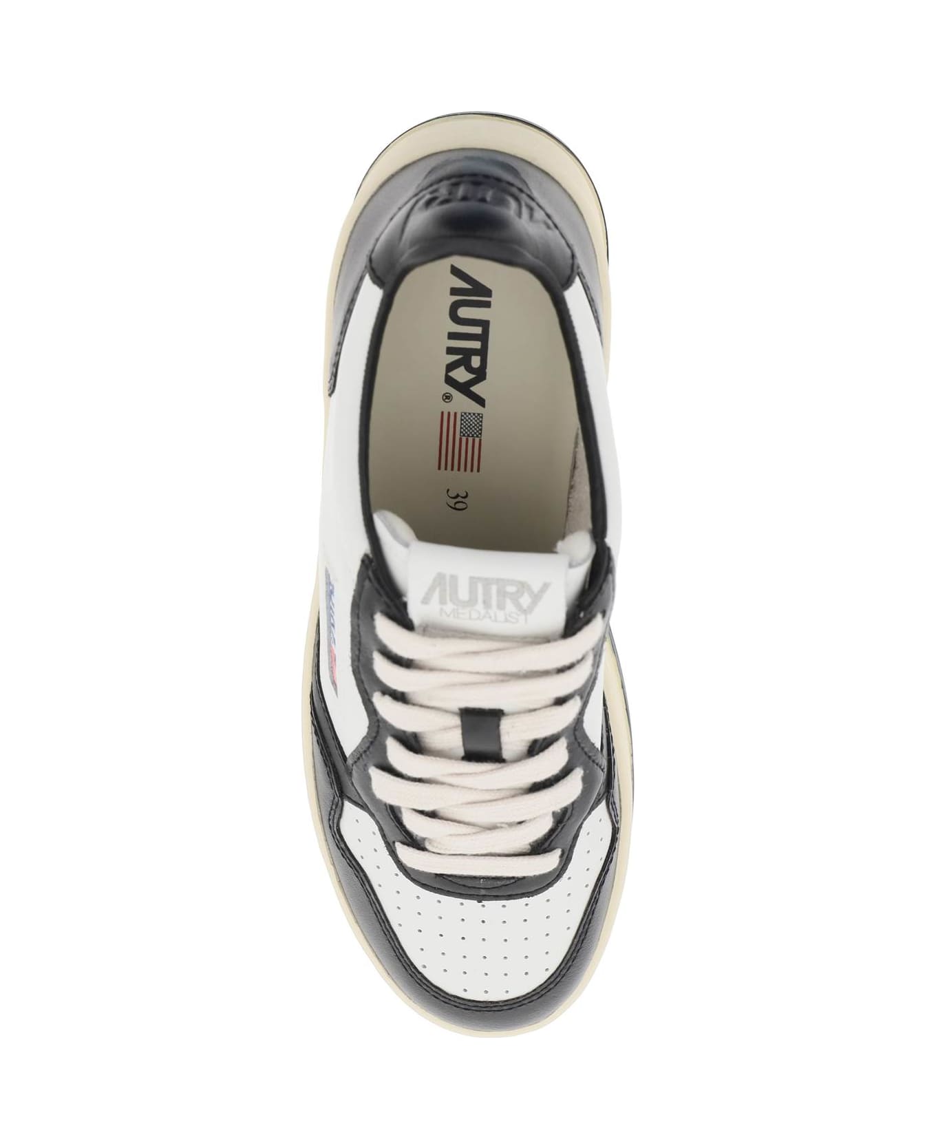 Autry Medalist Low Sneakers - WHITE BLACK (White)